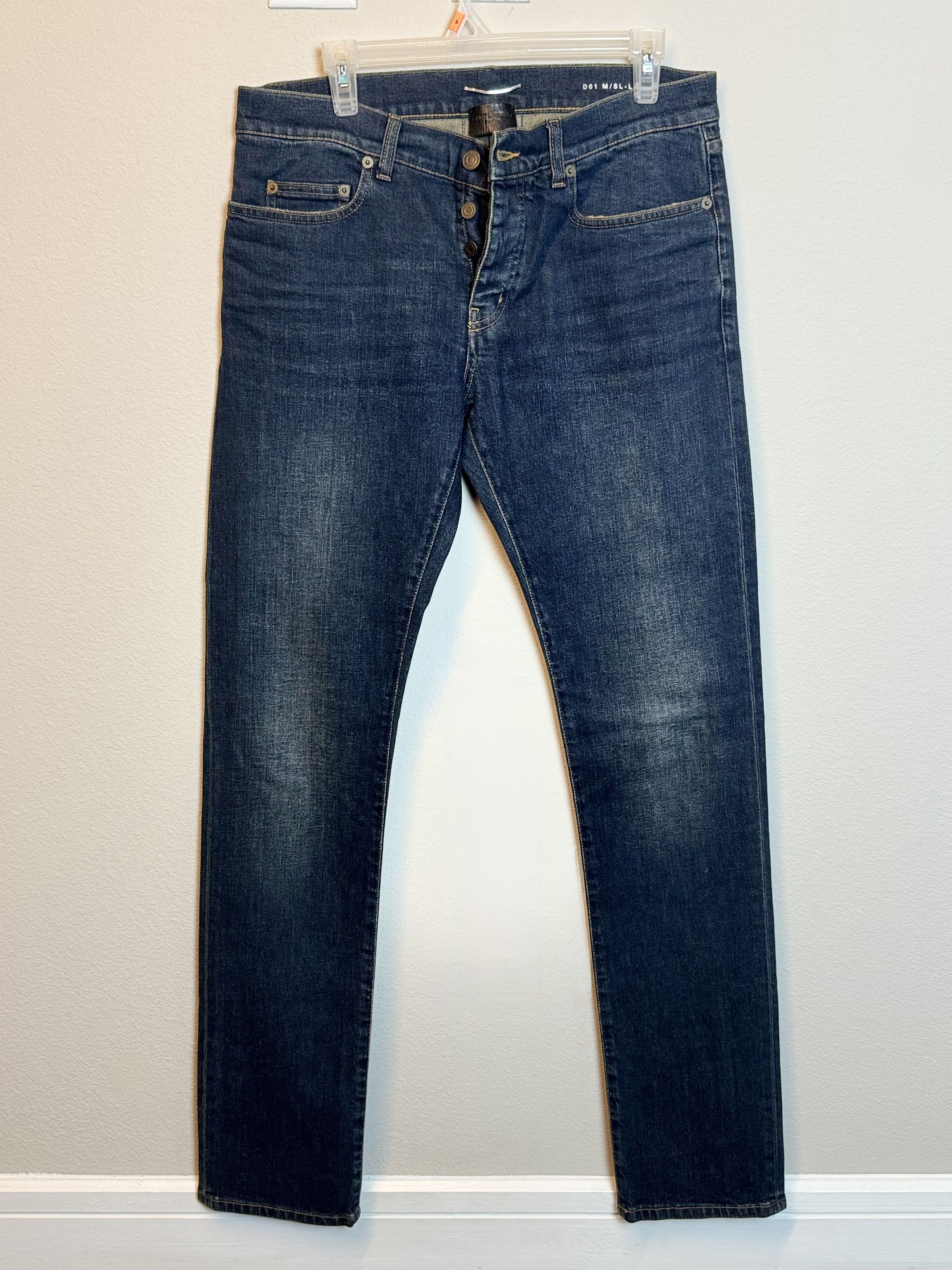 Saint Laurent Paris Saint Laurent Classic Indigo Denim Size US 32 / EU 48 - 2 Thumbnail