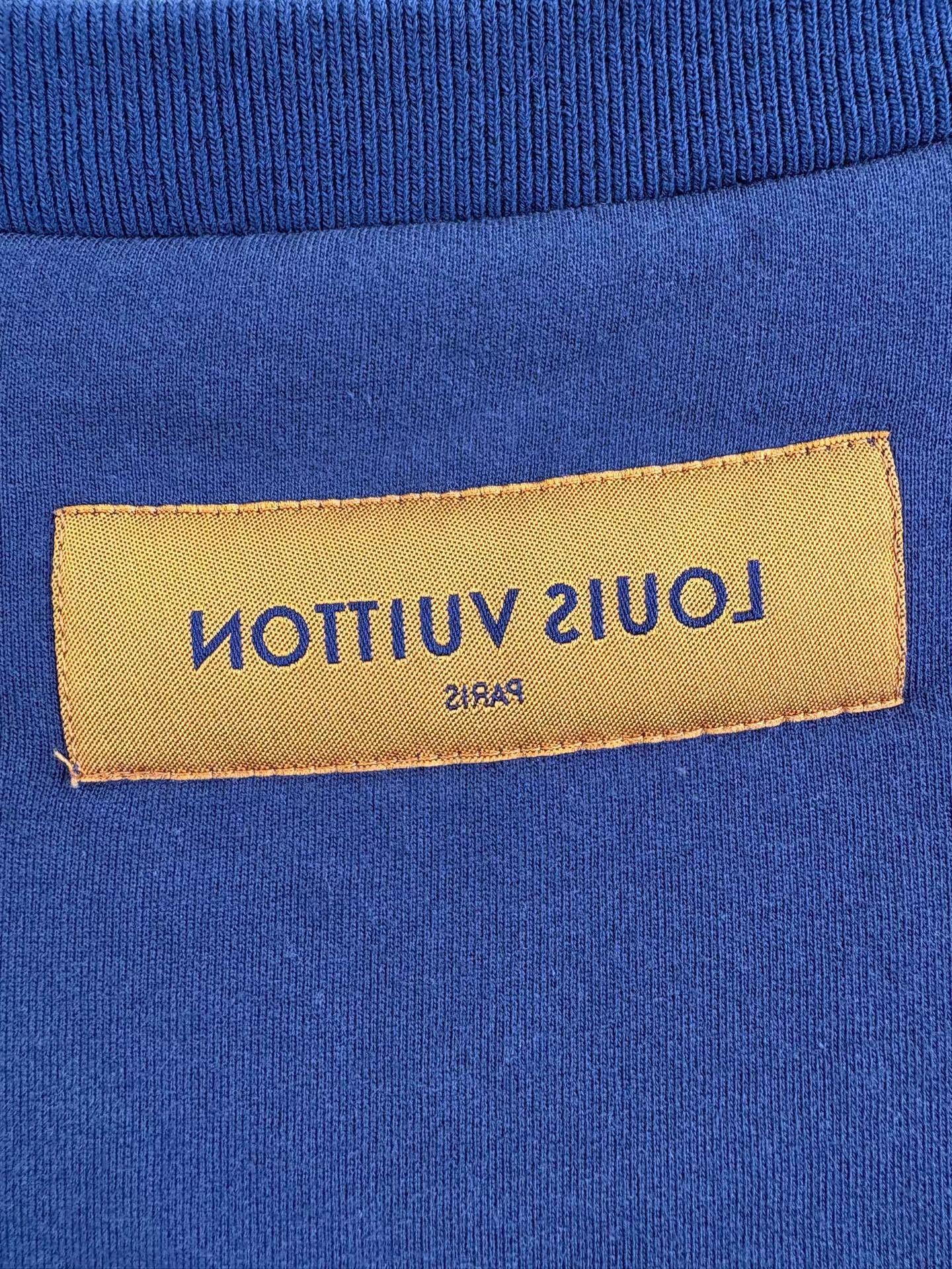 Louis Vuitton LV Dark Blue Long Sleeve Sweatshirt K1 Size US XXL / EU 58 / 5 - 4 Thumbnail