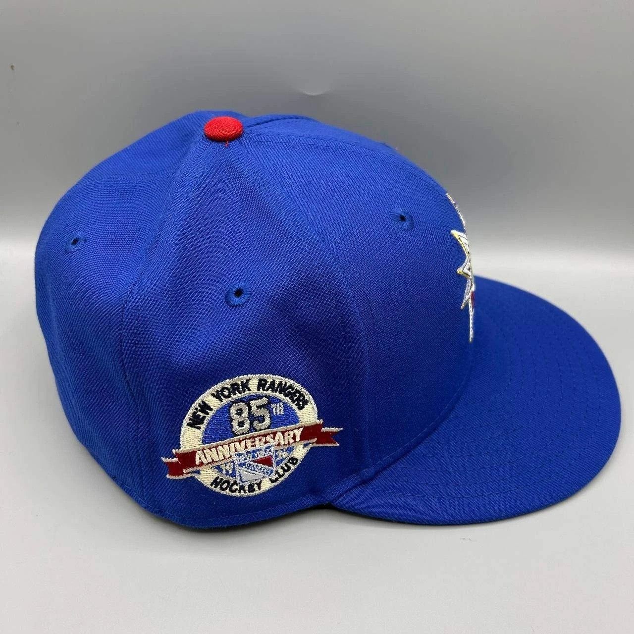 New Era New York Rangers Hat Men 7 1/4 Blue NHL Fitted Cap Hatclub Size ONE SIZE - 8 Thumbnail