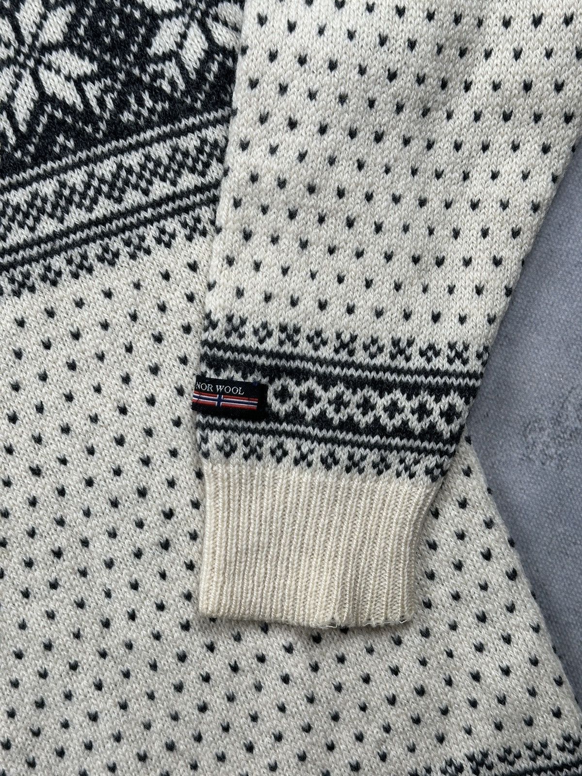 Norwool Norwool Norwegian Fair Isle Wool Half Zip Sweater Size US M / EU 48-50 / 2 - 9 Thumbnail