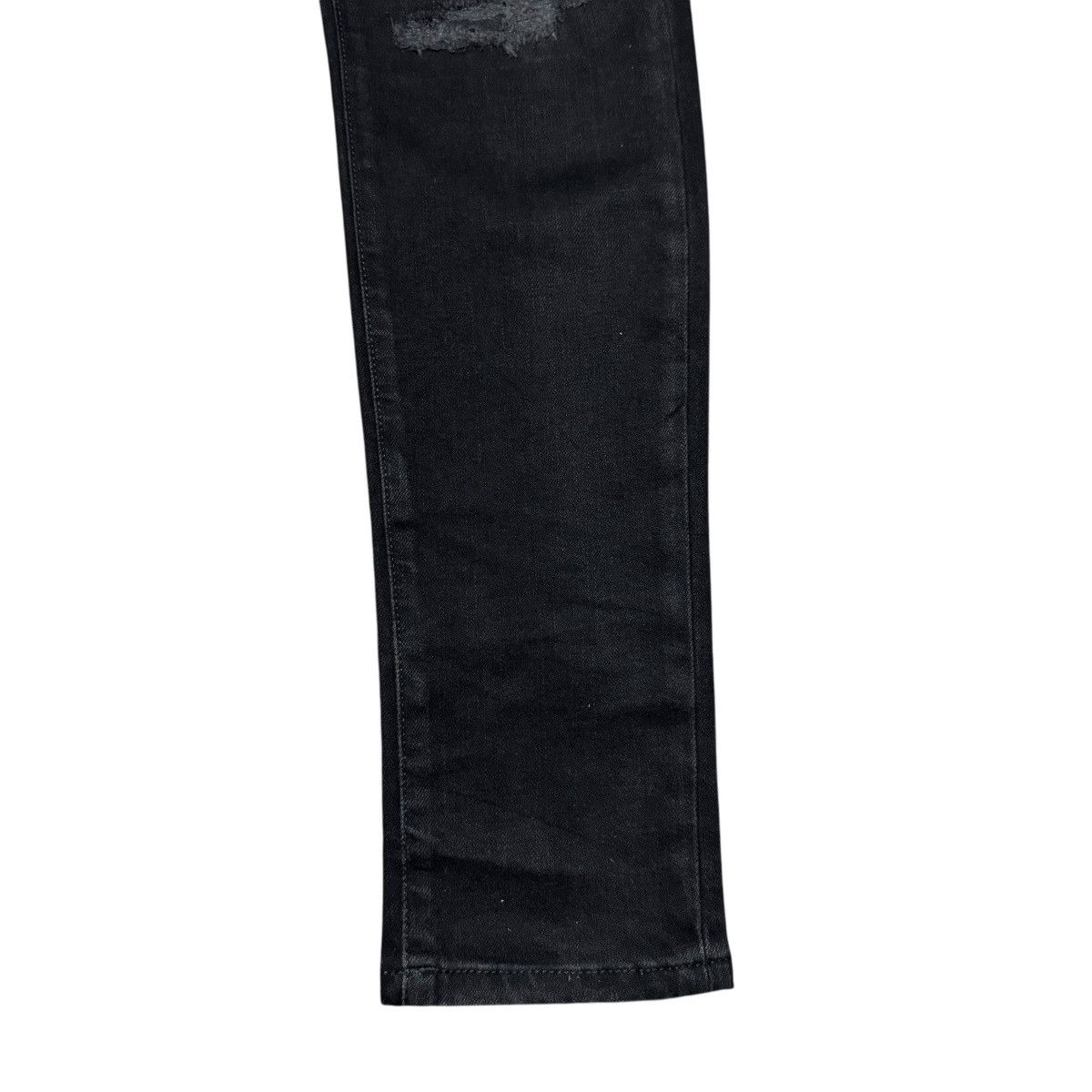 Represent Clo. Represent Jet Black Repairer Denim Jeans Size US 28 / EU 44 - 10 Thumbnail