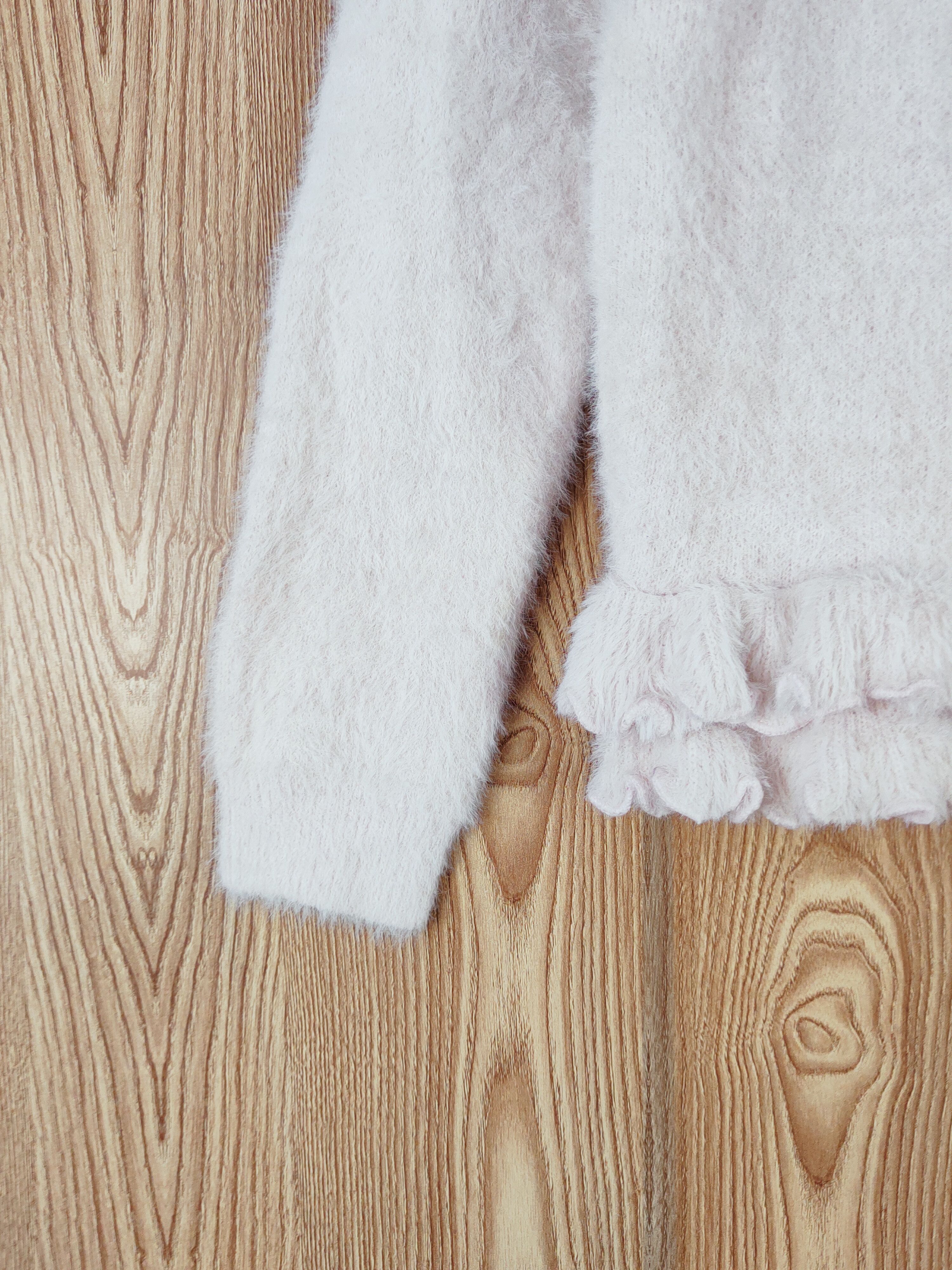 Japanese Brand × Vintage Vintage design Mevius Pink Fur Mohair Knitwear Size S / US 4 / IT 40 - 4 Thumbnail