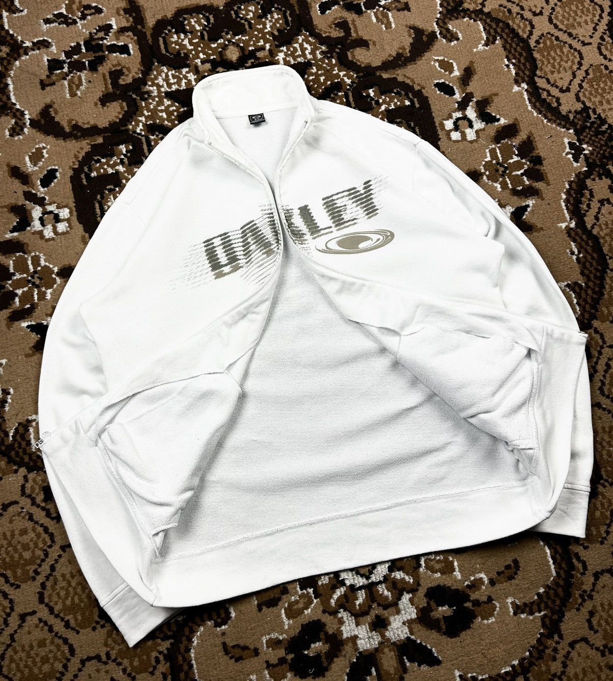 Oakley × Vintage Vintage Oakley Zip Sweatshirt Gorpcore Big Logo Y2K Size US S / EU 44-46 / 1 - 2 Thumbnail