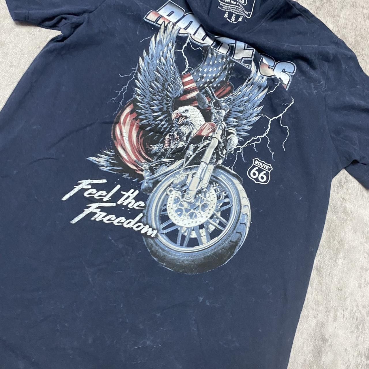 Route 66 Navy Route 66 graphic tee with eagle design Size US S / EU 44-46 / 1 - 4 Thumbnail