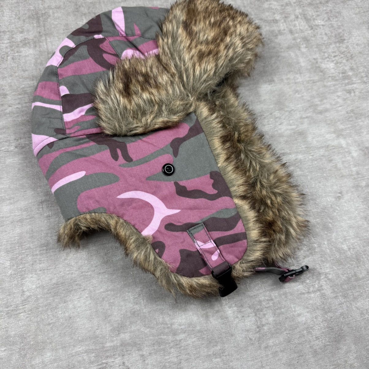 Other Y2K Pink Camo Ushanka Size ONE SIZE - 8 Thumbnail