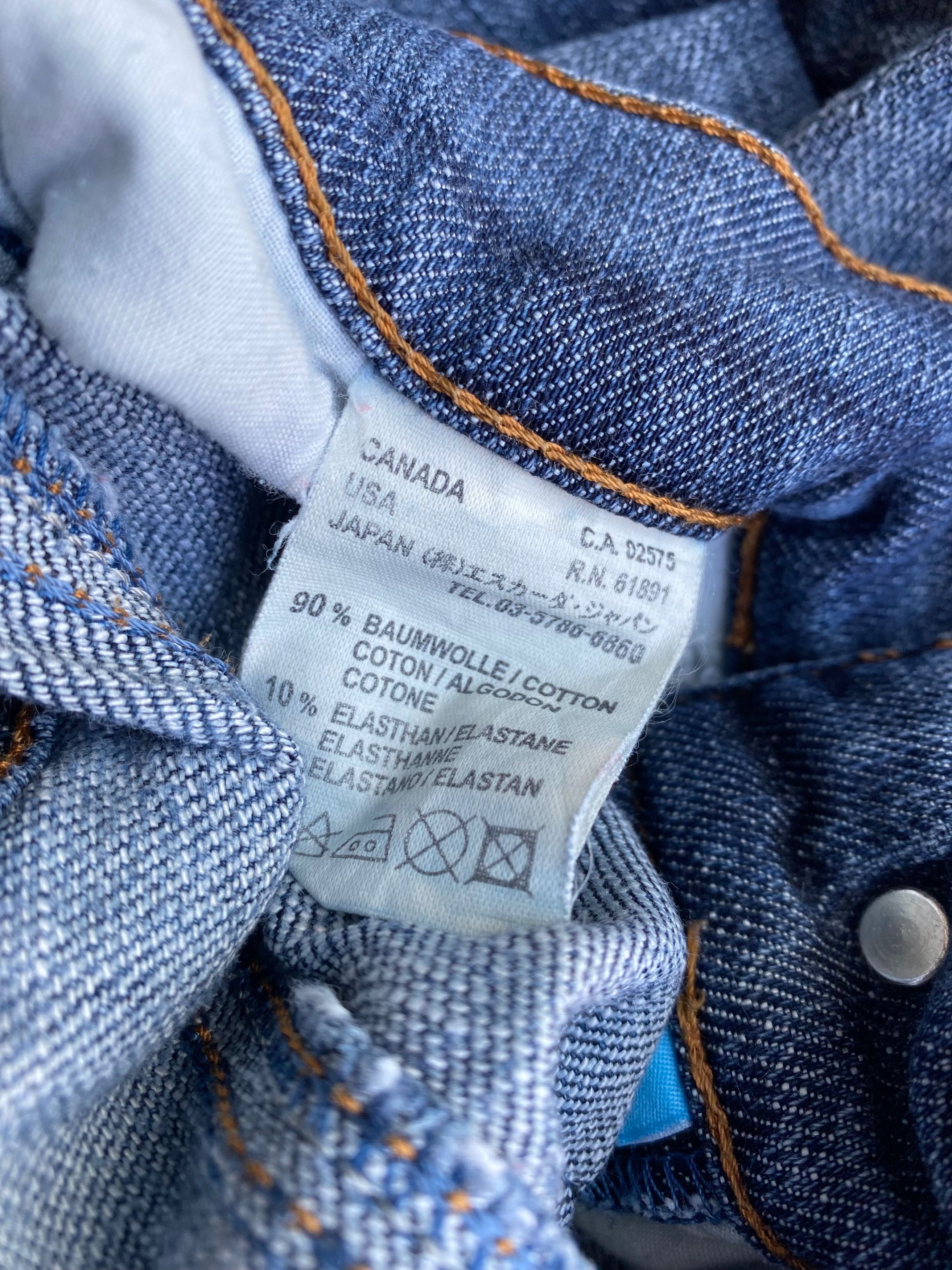 Escada × Escada Sport Vintage Esacada Sport Boot Cut Distressed Jeans Y2K Size 34" / US 12 / IT 48 - 7 Thumbnail
