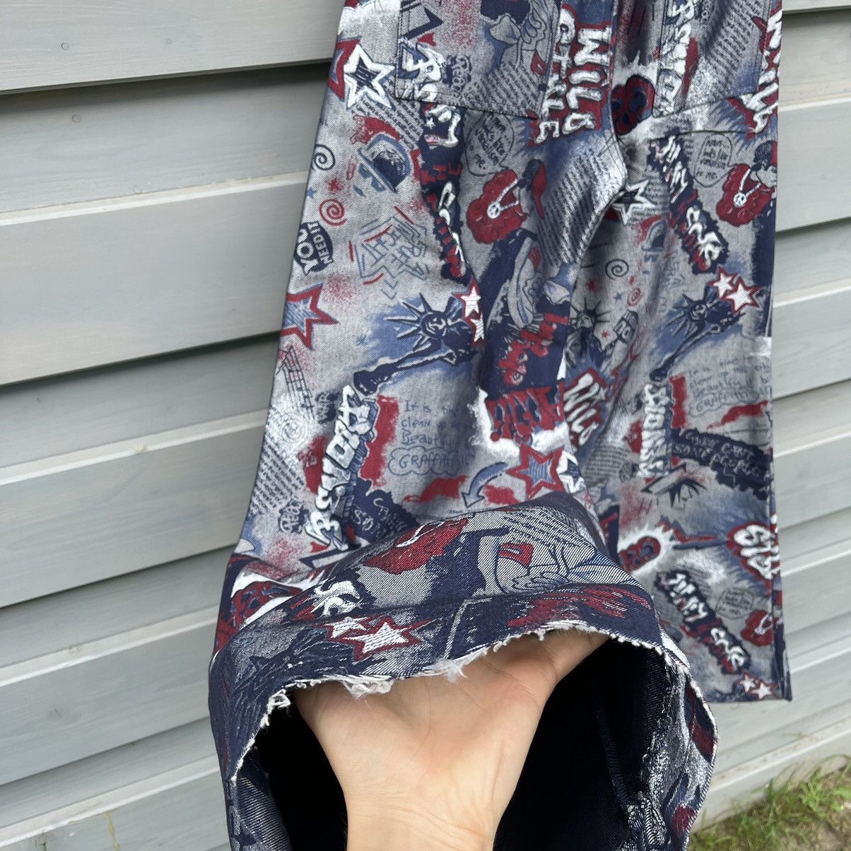 Affliction × JNCO × Vintage Y2K Wide Leg Graffiti Denim baggy skate vintage hip hop rap Size US 30 / EU 46 - 8 Thumbnail