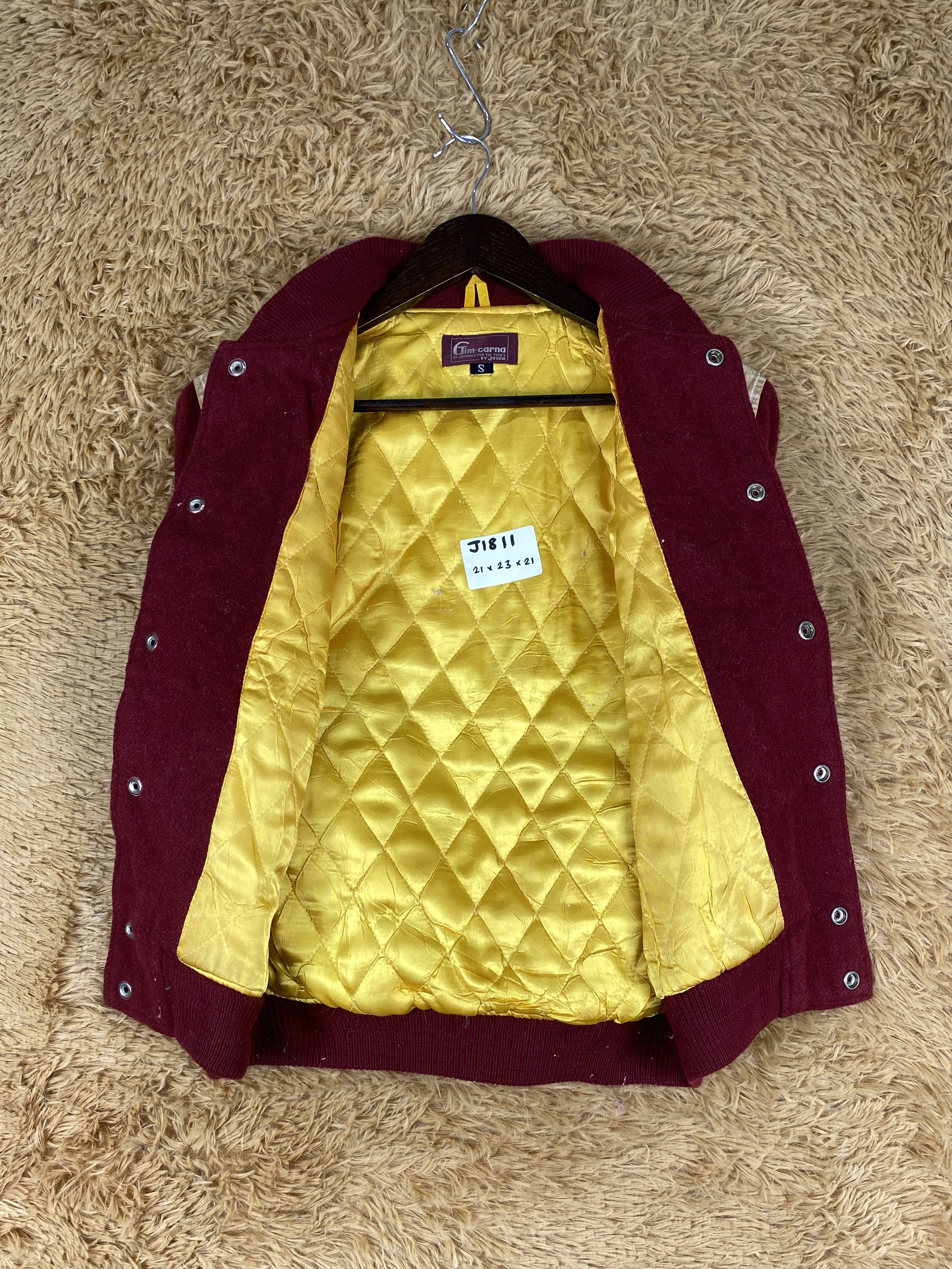 Japanese Brand Vintage Gim-Carna Quilted Lining Varsity Jacket J1811 Size US S / EU 44-46 / 1 - 6 Thumbnail