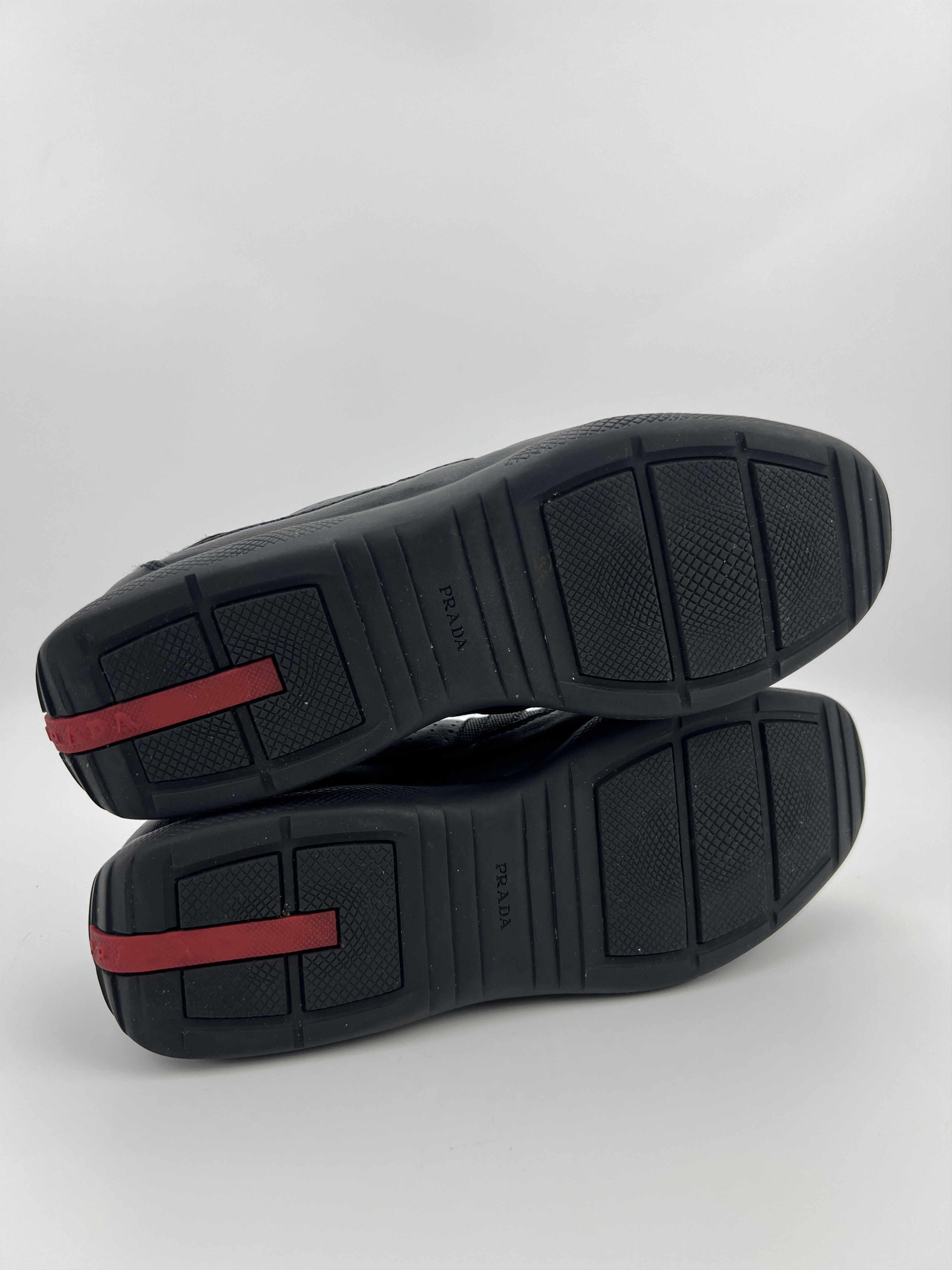 Prada Vintage Prada America's Cup Black Leather Sneakers Women's Size US 8 / IT 38 - 5 Thumbnail