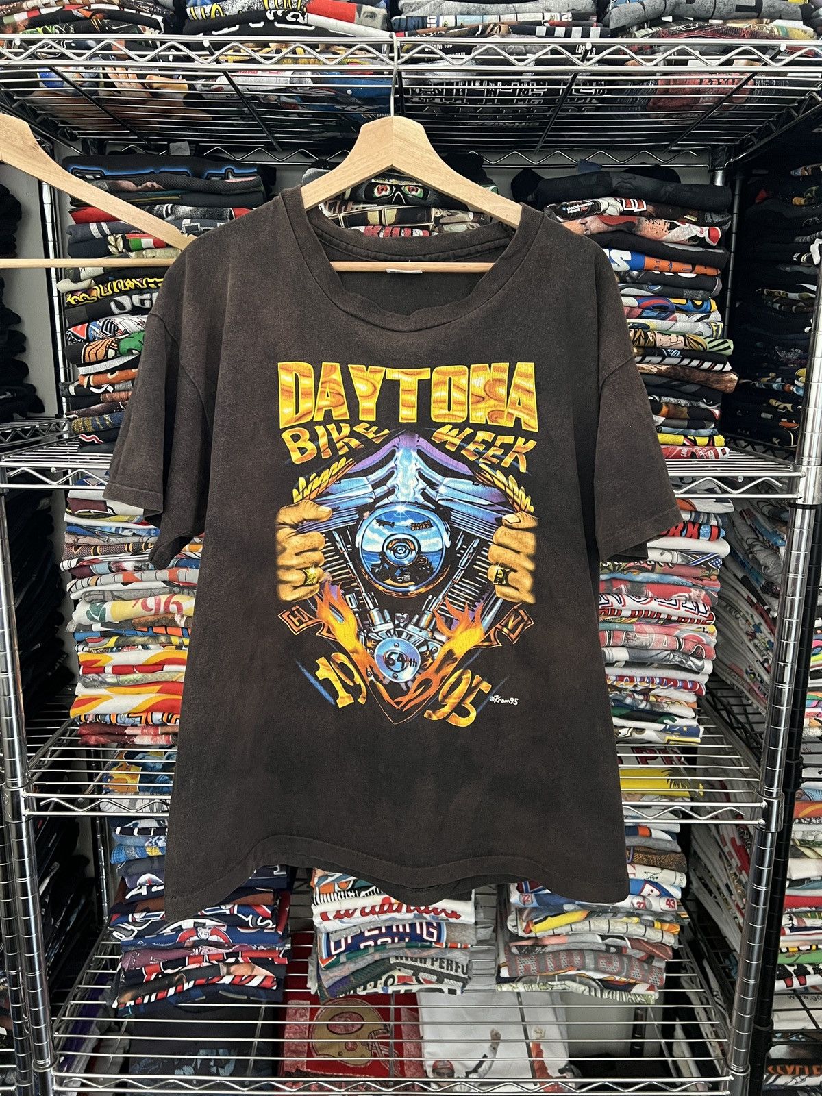 Harley Davidson 1995 Daytona Bike Week Kram Tee Size US XL / EU 56 / 4 - 1 Thumbnail