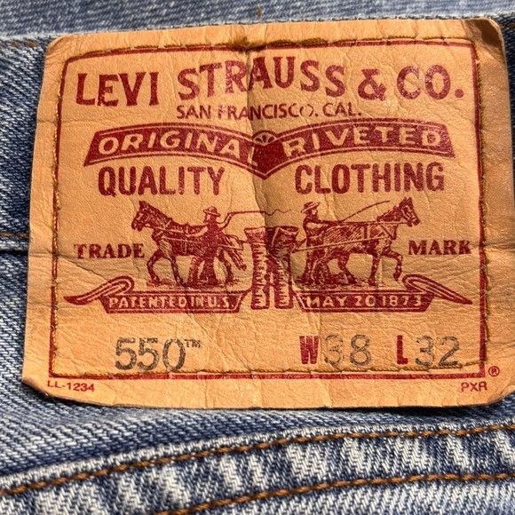 Levi's Levi Strauss 550 Relaxed Fit Jeans Mens W38 L32 Blue Denim S Size US 38 / EU 54 - 8 Thumbnail