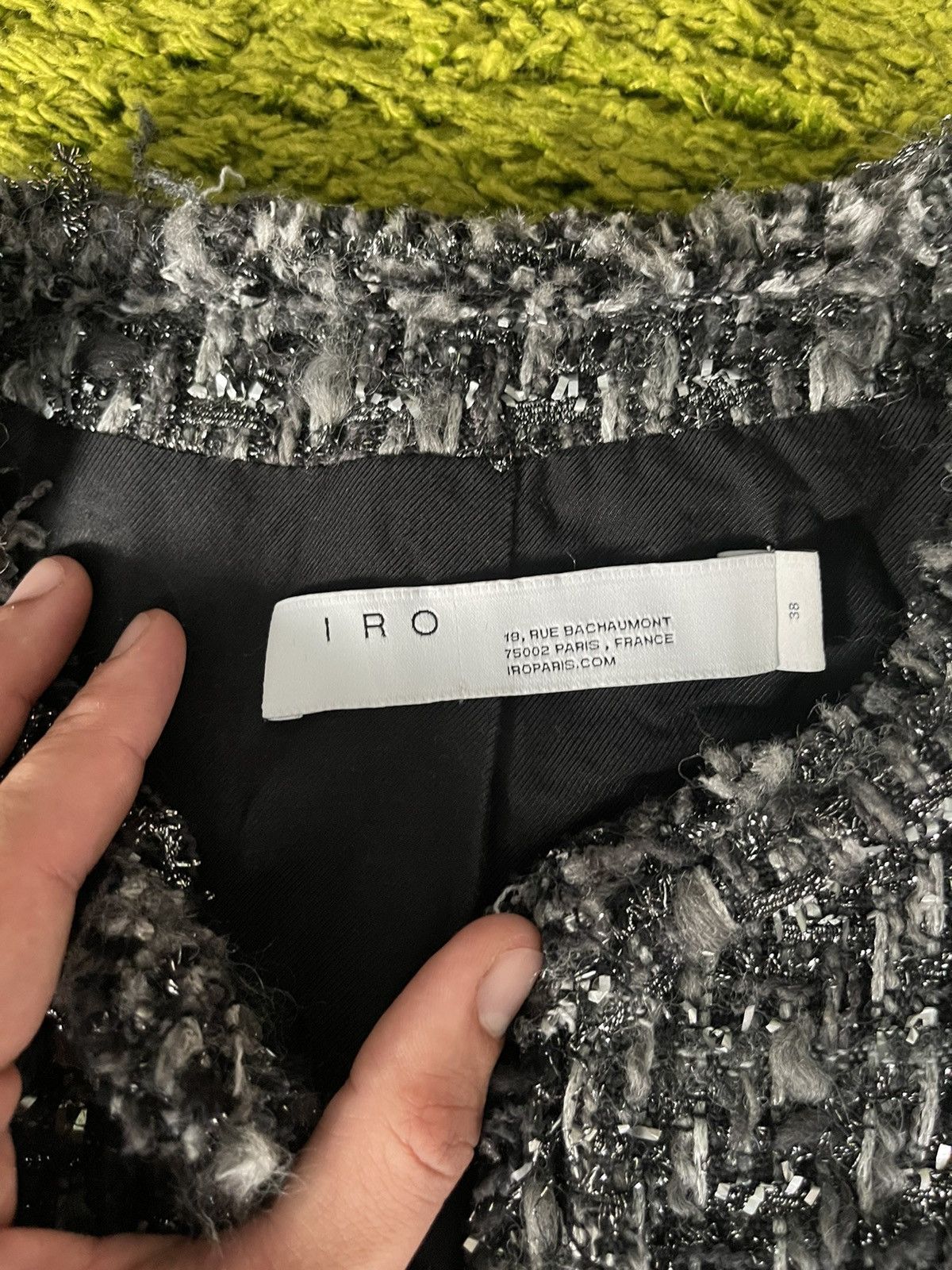 Designer × Iro Iro oldmoney style tweed blazer jacket Size XS / US 0-2 / IT 36-38 - 2 Thumbnail