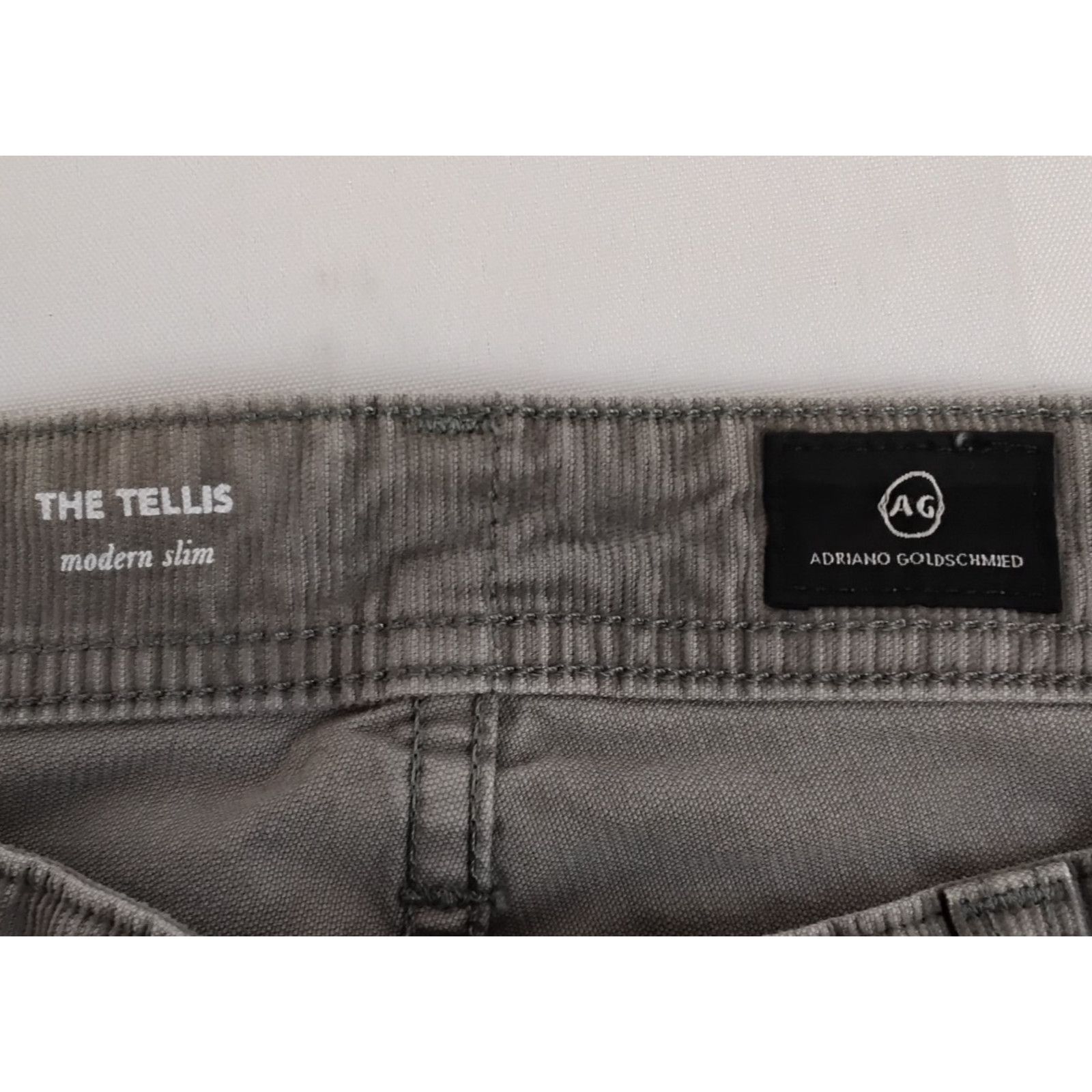 AG Adriano Goldschmied AG Adriano Goldschmied Cords The Tellis Men's 31x34 Gray NWT Size US 31 - 9 Thumbnail