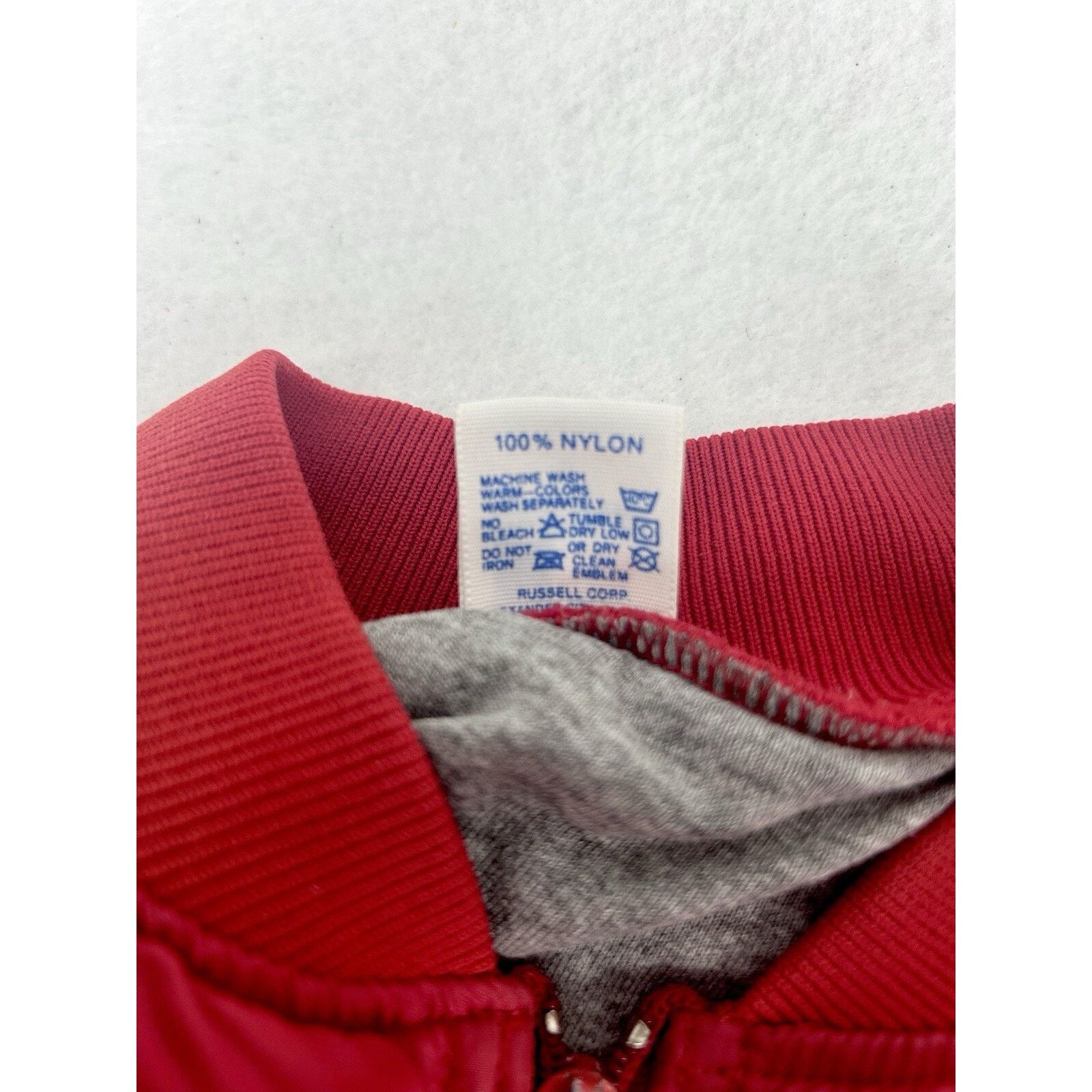 Russell Athletic VTG Russell Athletic Red Zip-Up Windbreaker L Eagle Logo Size US L / EU 52-54 / 3 - 10 Thumbnail