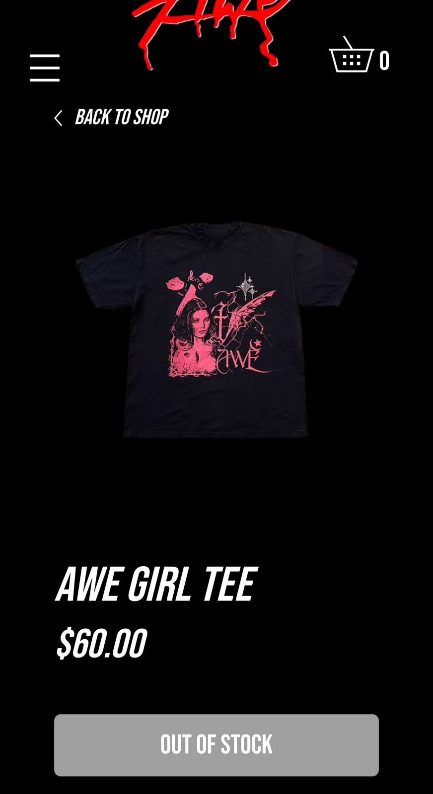 Other Awe Girl Graphic Tee Size US M / EU 48-50 / 2 - 4 Thumbnail