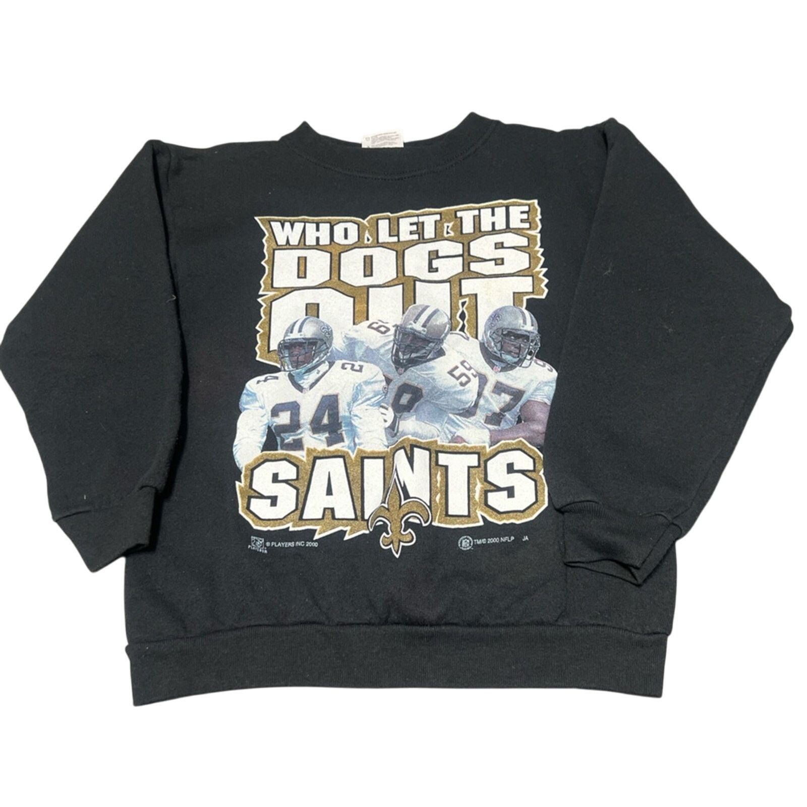 Tultex Vintage Saints Sweatshirt "Who Let The Dogs Out" Youth M Size US S / EU 44-46 / 1 - 1 Thumbnail