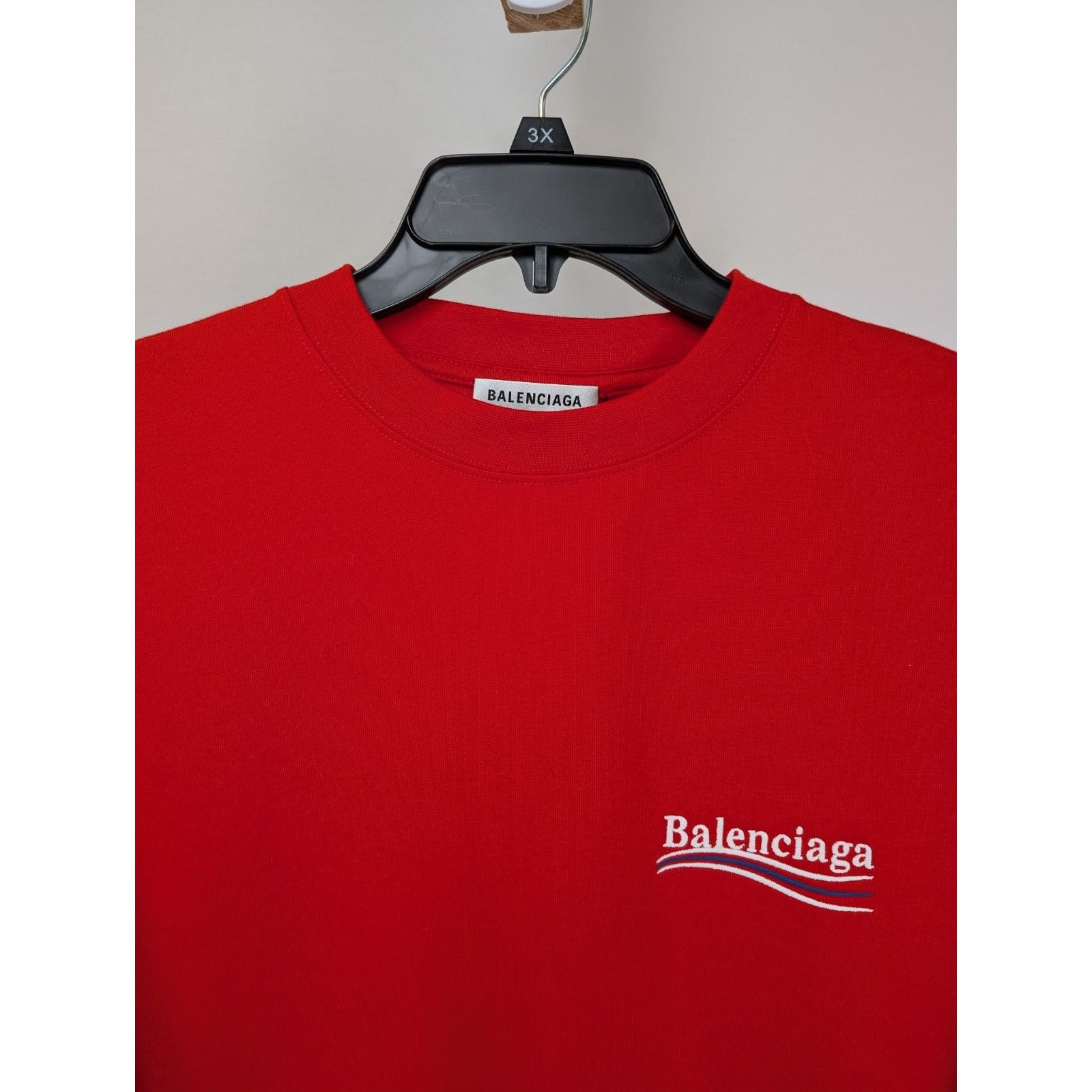 Balenciaga o1rshd1 Q:2 / Embro Pol Campgn Vintage Jersey T-Shirt in Red Size US S / EU 44-46 / 1 - 2 Thumbnail