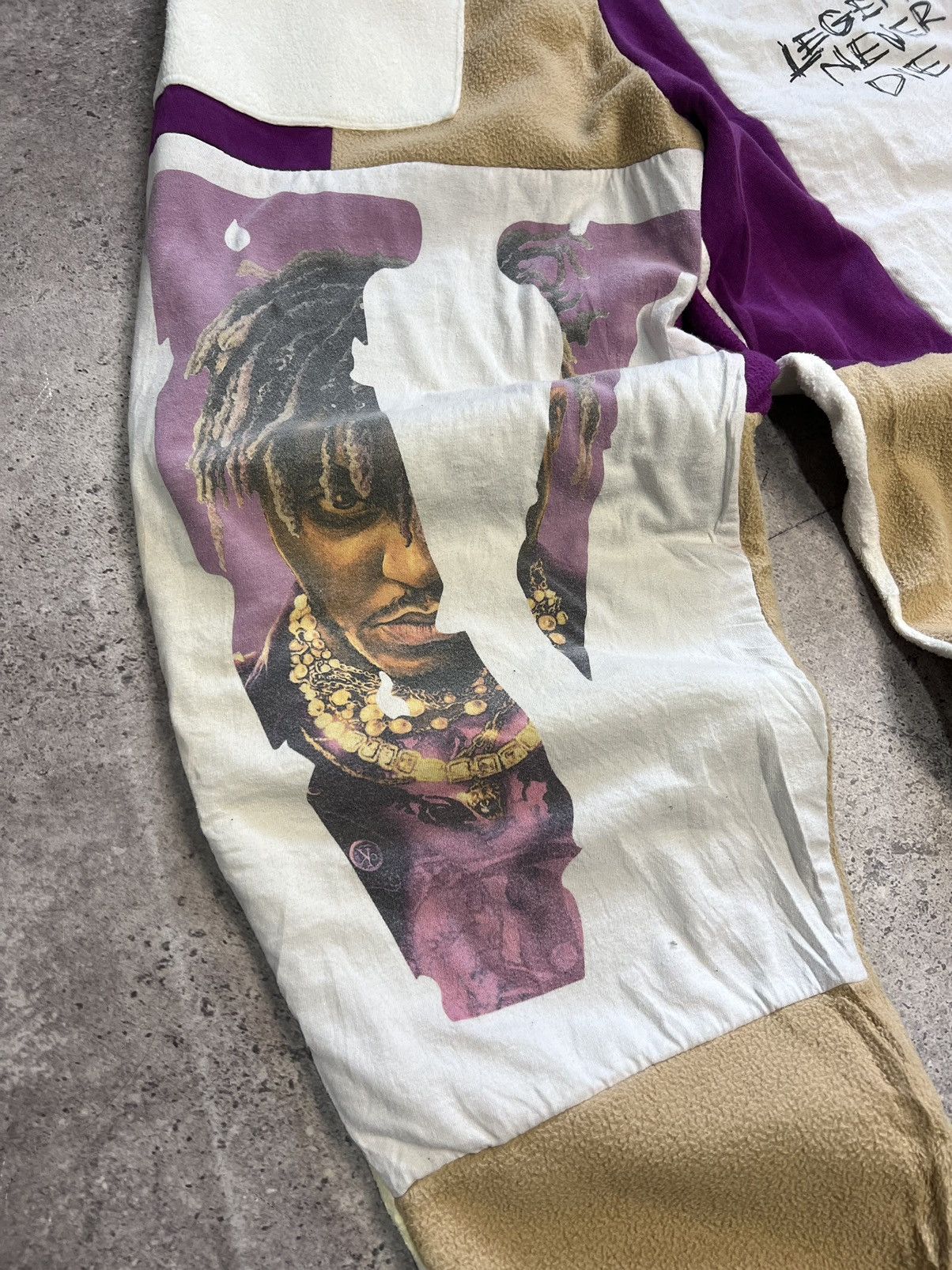 Handmade Jucie Wrld x Vlone Hand Made Baggy Joggers Pants Size US 33 - 5 Thumbnail