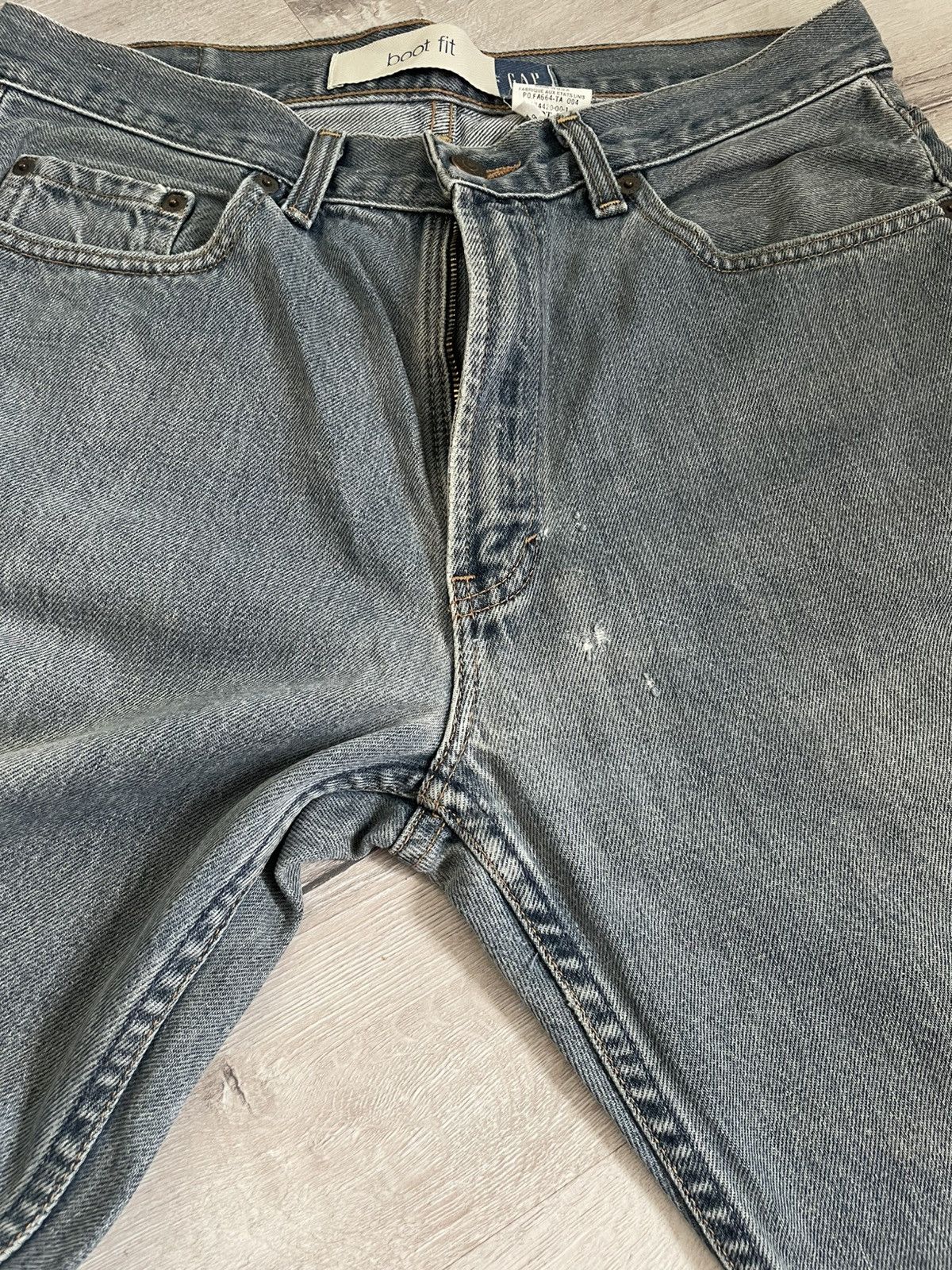 Gap Vintage Washed Gap Jeans Baggy Boot Cut Fit Grunge Y2k Opium Size US 33 - 7 Thumbnail