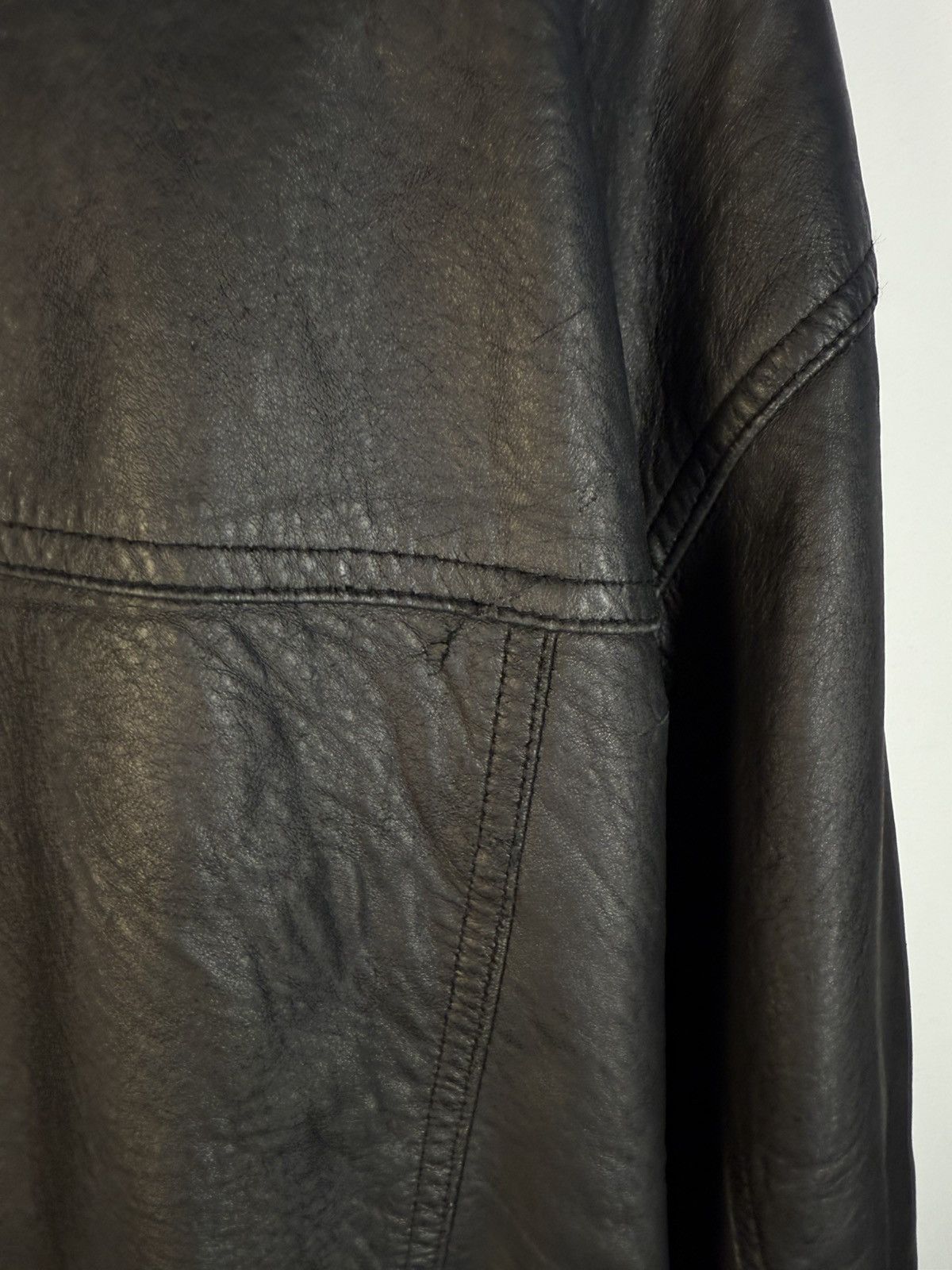 Yves Saint Laurent 90s YSL Leather Jacket Black Soft Vintage Rare Bomber Size US M / EU 48-50 / 2 - 25 Thumbnail