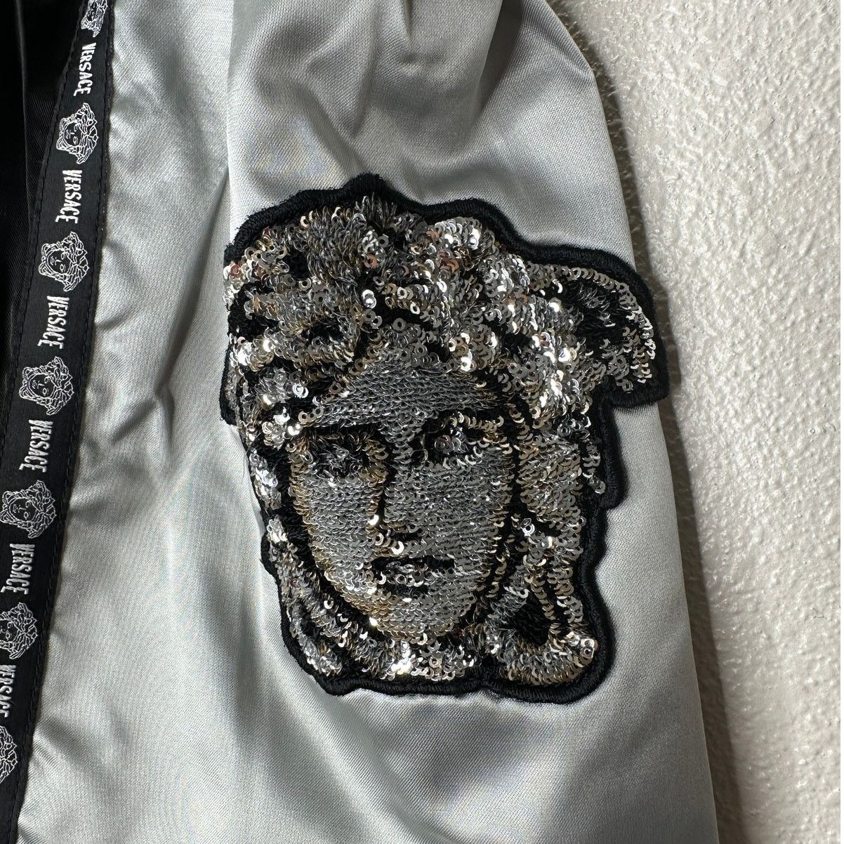 Versace Versace Muay Thai Boxing Shorts Black & Silver Sequin 48 / M Size US 32 / EU 48 - 5 Thumbnail