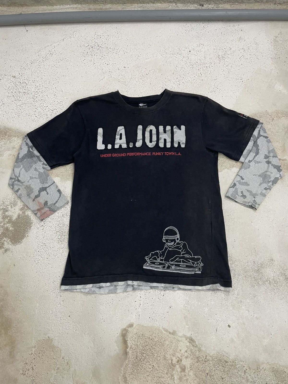 JNCO Sunfaded Vintage LA John Y2K Hip Hop Funky Town LA Size XS / US 0-2 / IT 36-38 - 3 Thumbnail