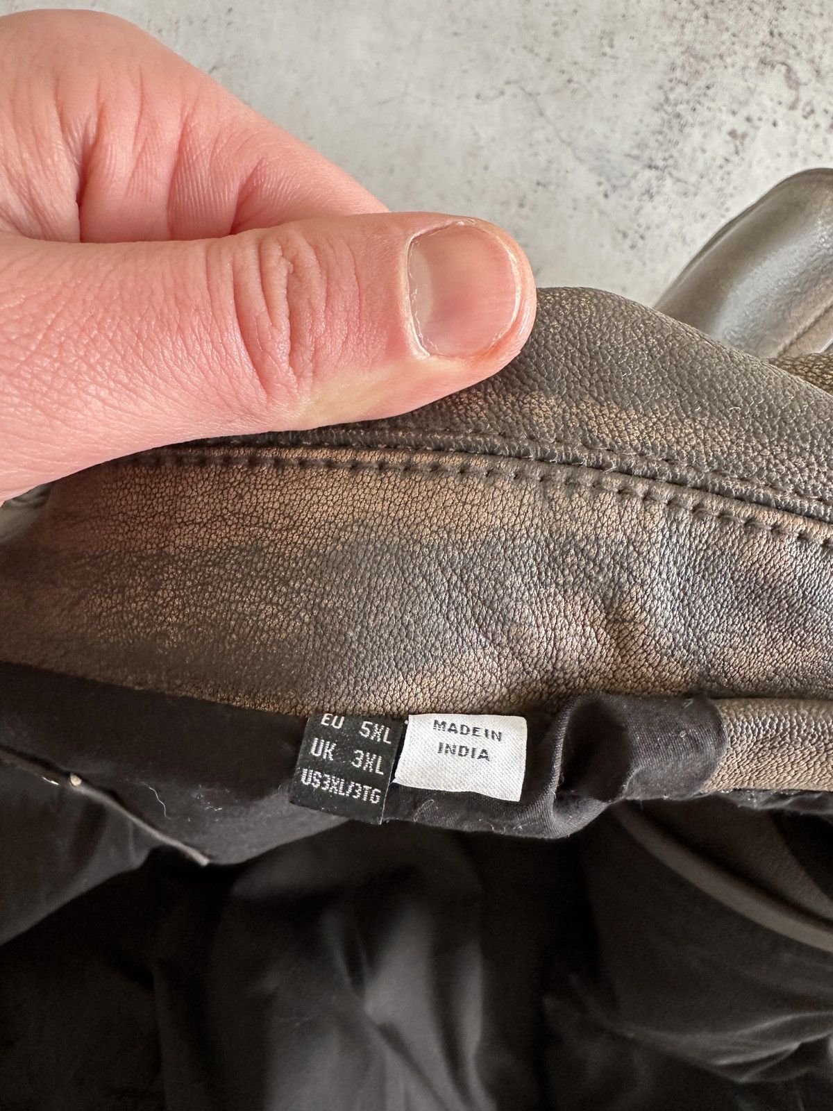 Jack & Jones Jack & Jones Goat Leather Brown Jacket Size 3XL Size US XXL / EU 58 / 5 - 11 Thumbnail