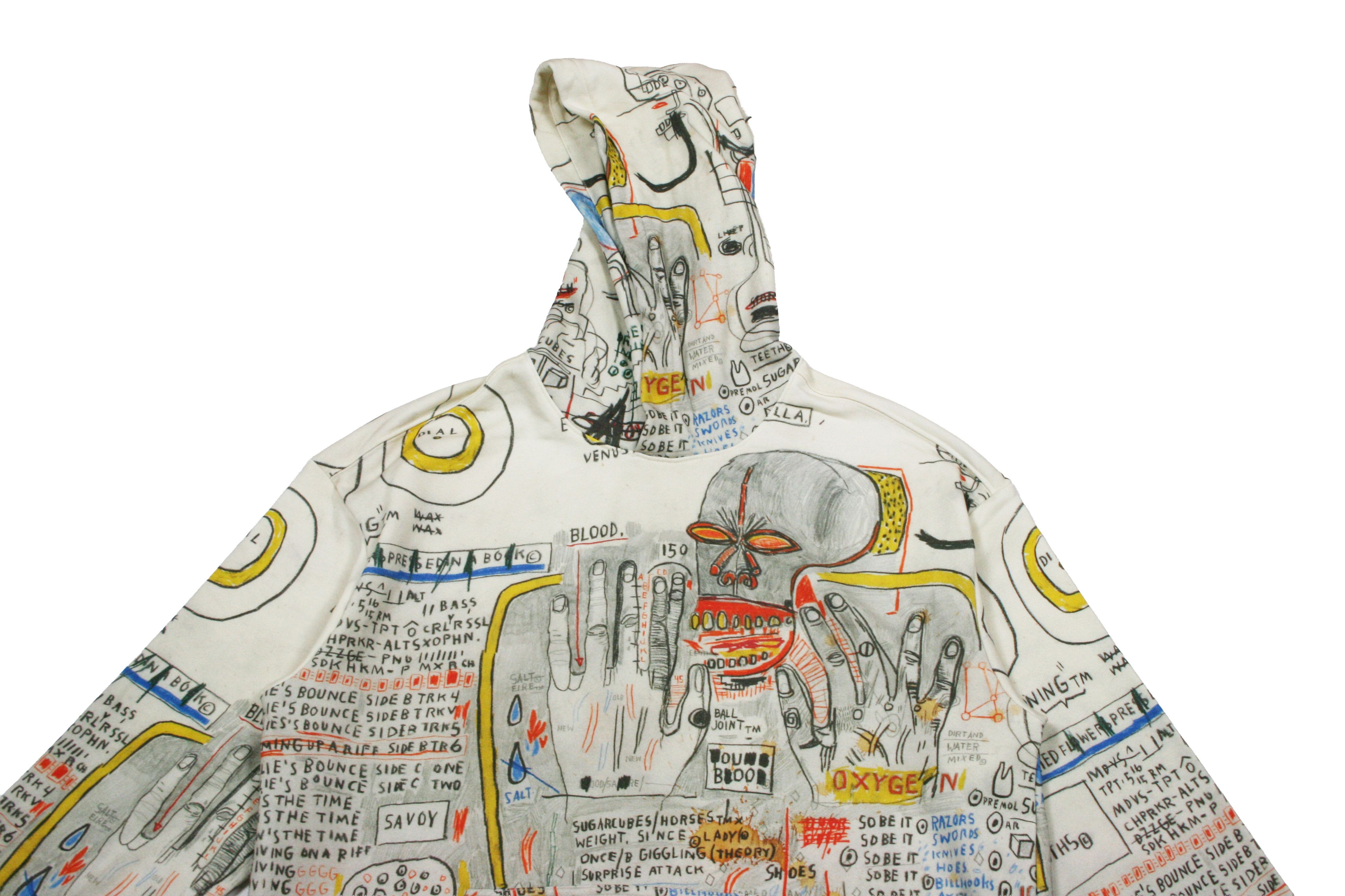 H&M × Jean-Michel Basquiat × Who Decides War Graffiti Printed Hoodie Size US L / EU 52-54 / 3 - 3 Thumbnail