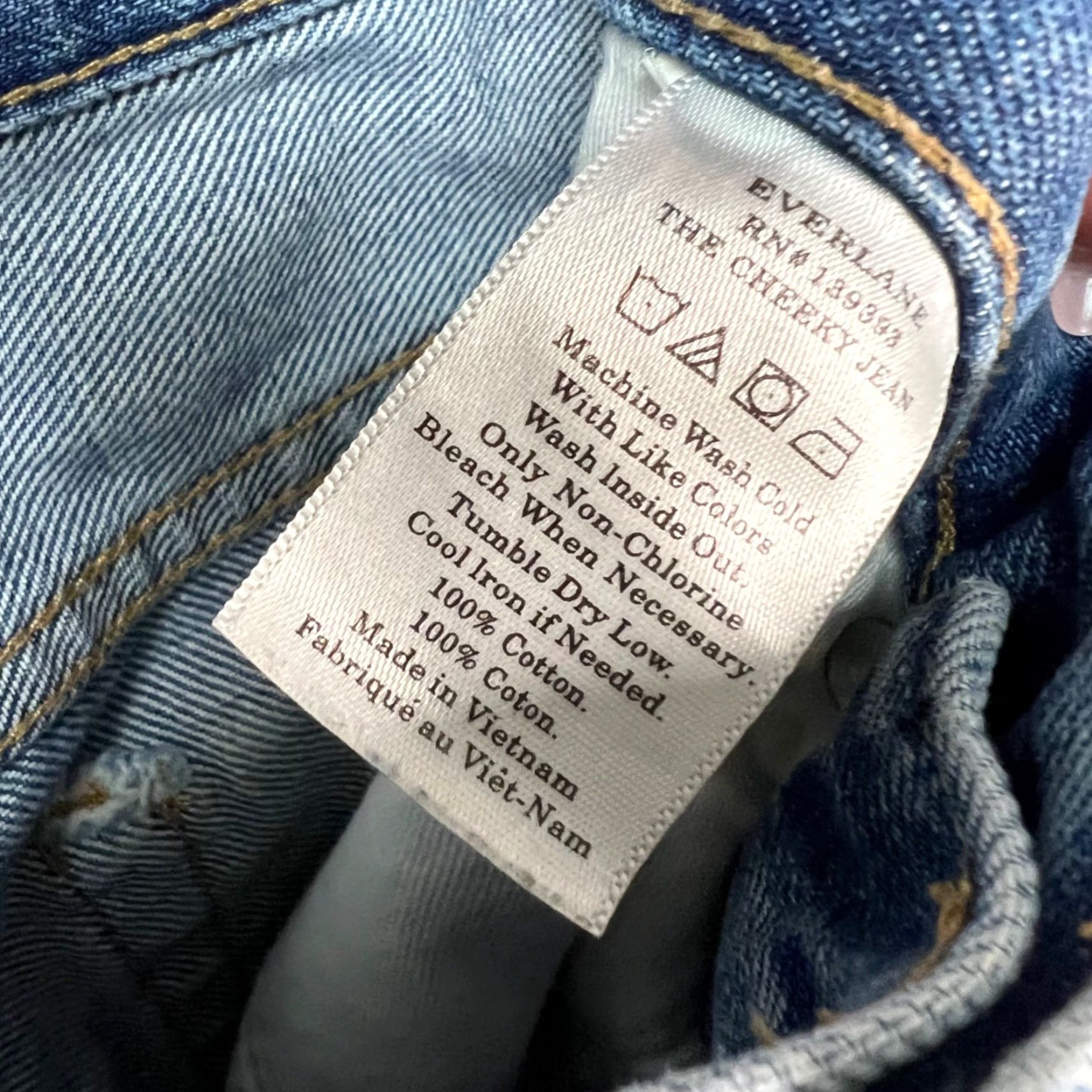 Everlane Everlane The Cheeky Jean High-Rise Straight Leg Denim Womens Size 24 Regular Size 42" / US 20 - 4 Thumbnail