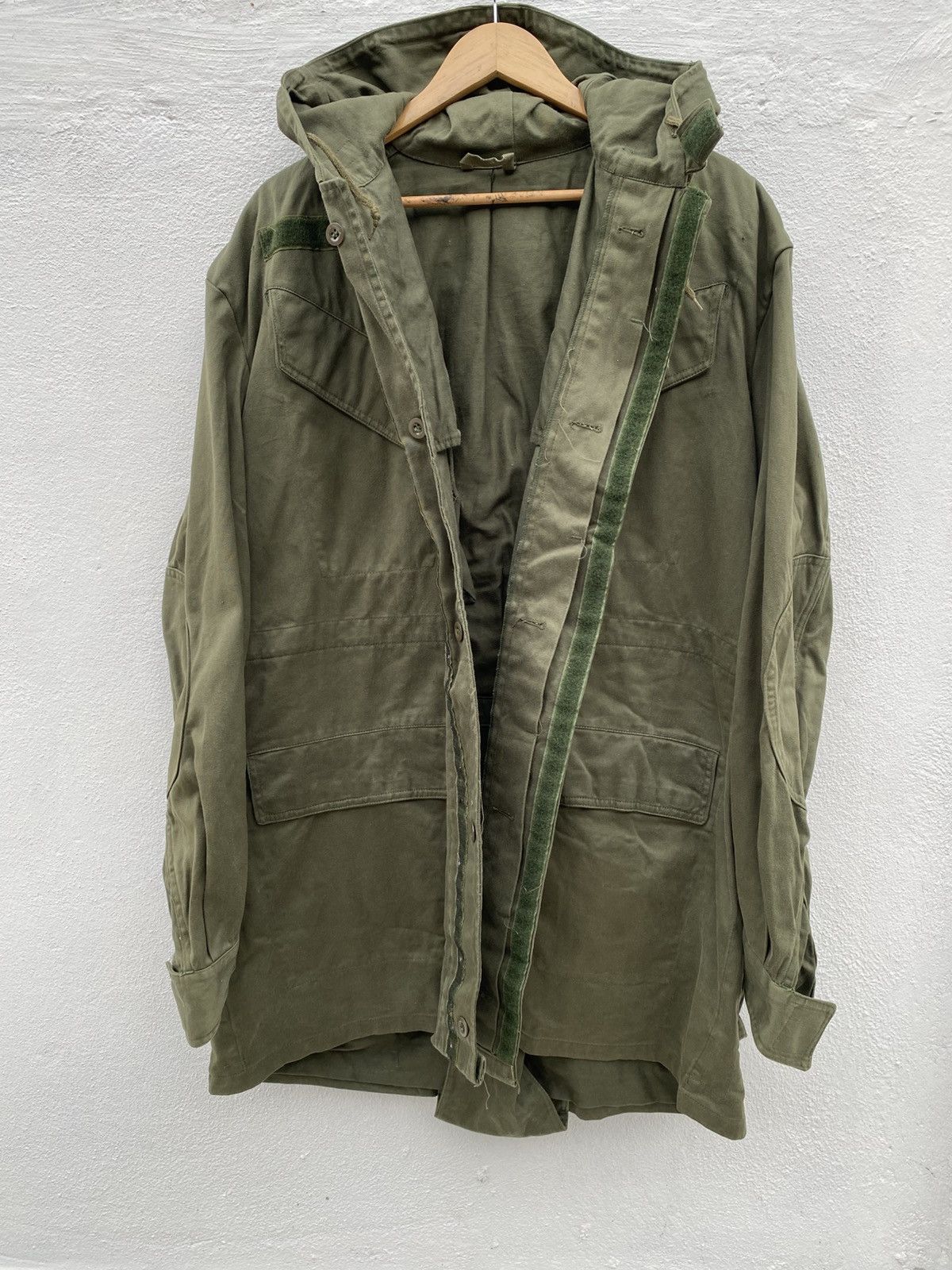 Vintage Vintage 1980s Army Issue Nazi Parka Belgian Seyntex Size US L / EU 52-54 / 3 - 3 Thumbnail