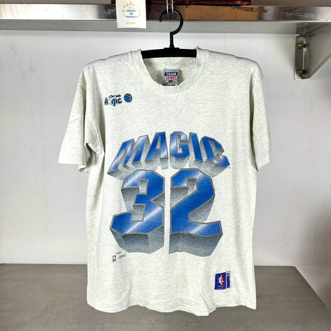 Fruit Of The Loom × NBA × Vintage Vintage 90s Orlando Magic #32 Shaquille O'Neal NBA T-shirt Size US M / EU 48-50 / 2 - 1 Thumbnail