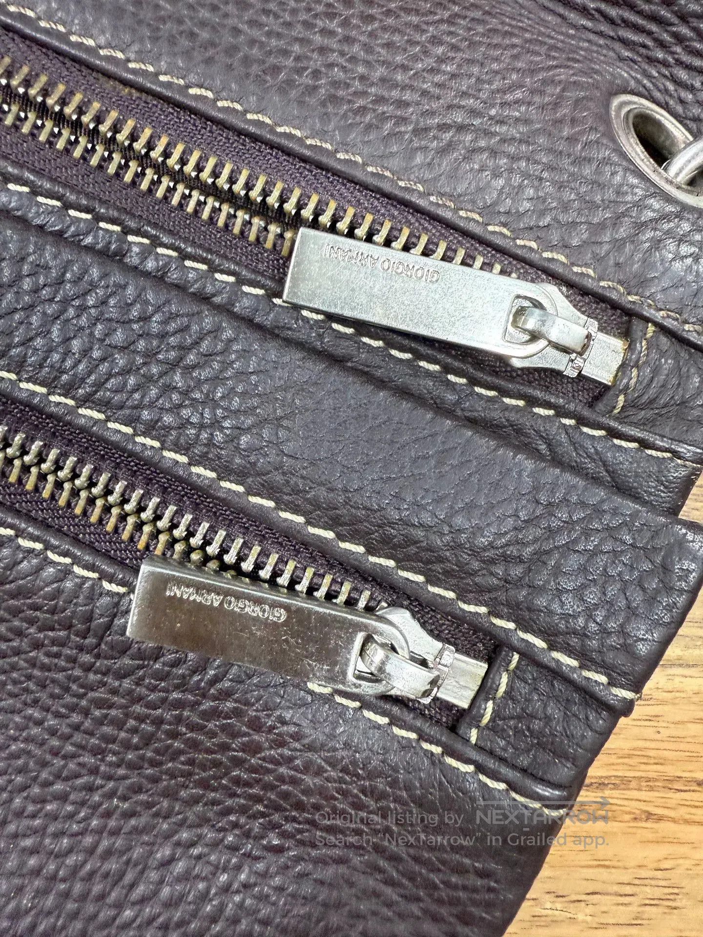 Giorgio Armani Giorgio Armani Leather Crossbody Bag. Size ONE SIZE - 4 Thumbnail