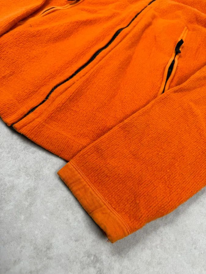 Stone Island Stone Island Orange Wool Fleece Zip-up Hoodie Size US L / EU 52-54 / 3 - 8 Thumbnail