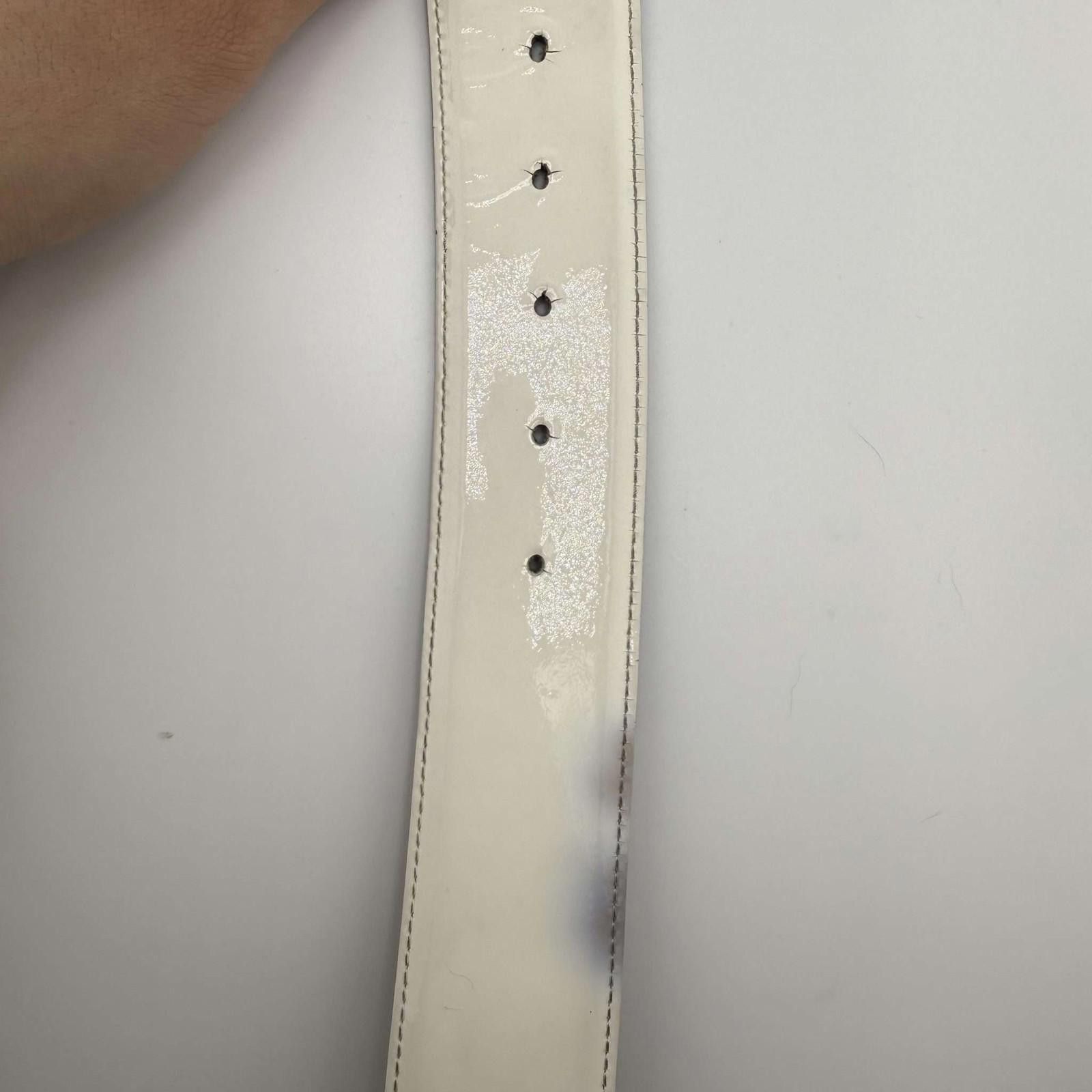 Bally Bally White Gold Toned B-Belt 110/44 Used Size ONE SIZE - 9 Thumbnail
