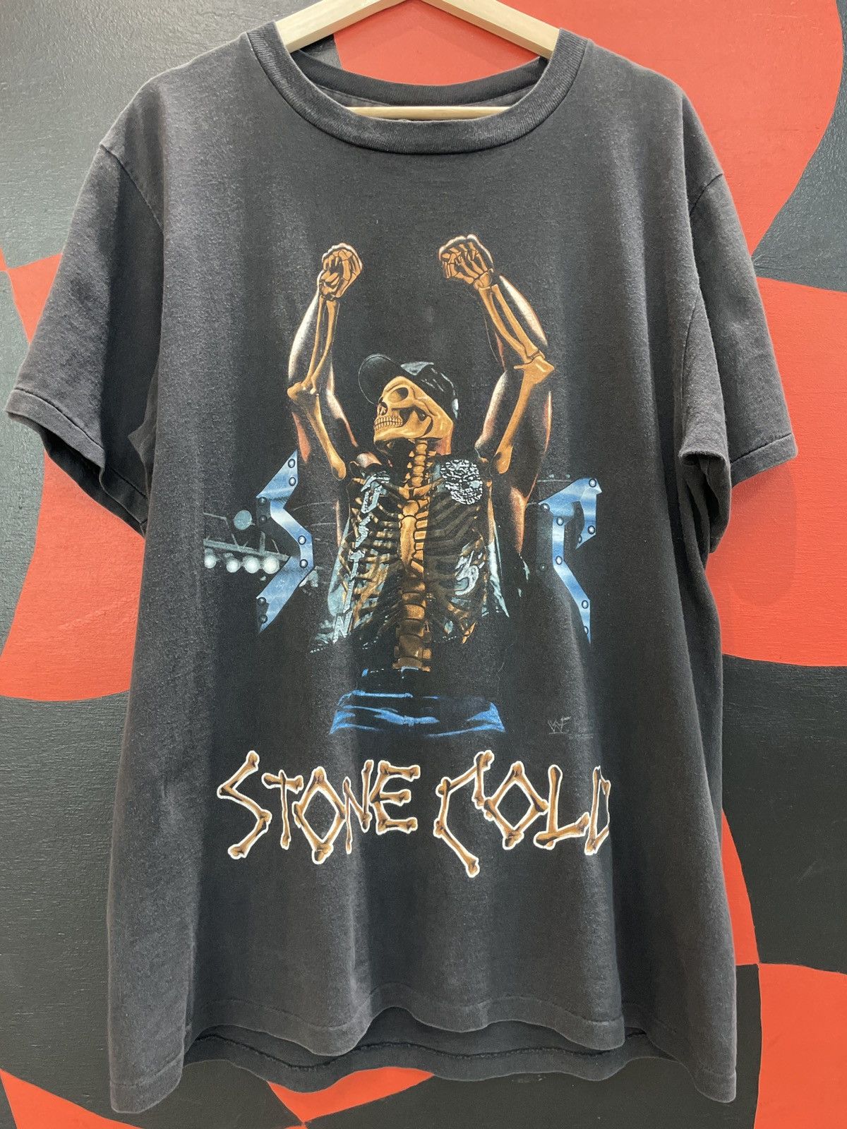 Stone Cold Steve Austin vintage wrestling tee skeleton