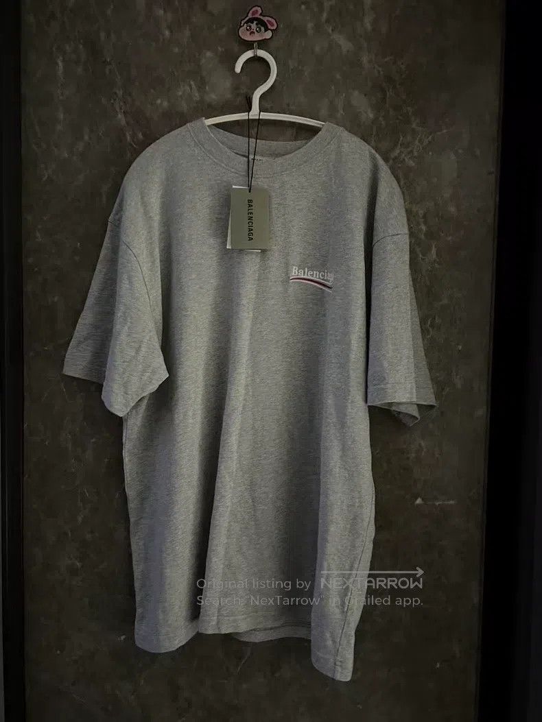 Balenciaga Balenciaga Grey Coke Embroidery Short Sleeve, Size S Size US S / EU 44-46 / 1 - 1 Thumbnail