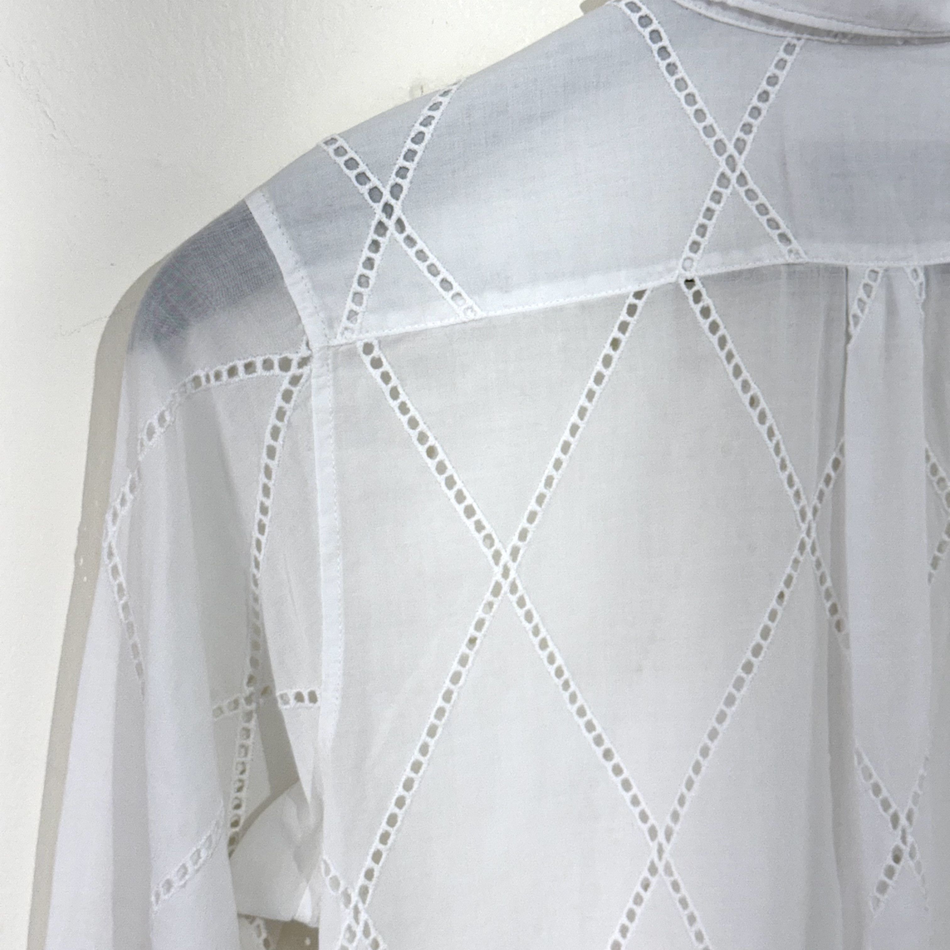 Comme des Garcons Comme des Garçons tricot Diamond Lace Round Collar Shirt Size S / US 4 / IT 40 - 5 Thumbnail