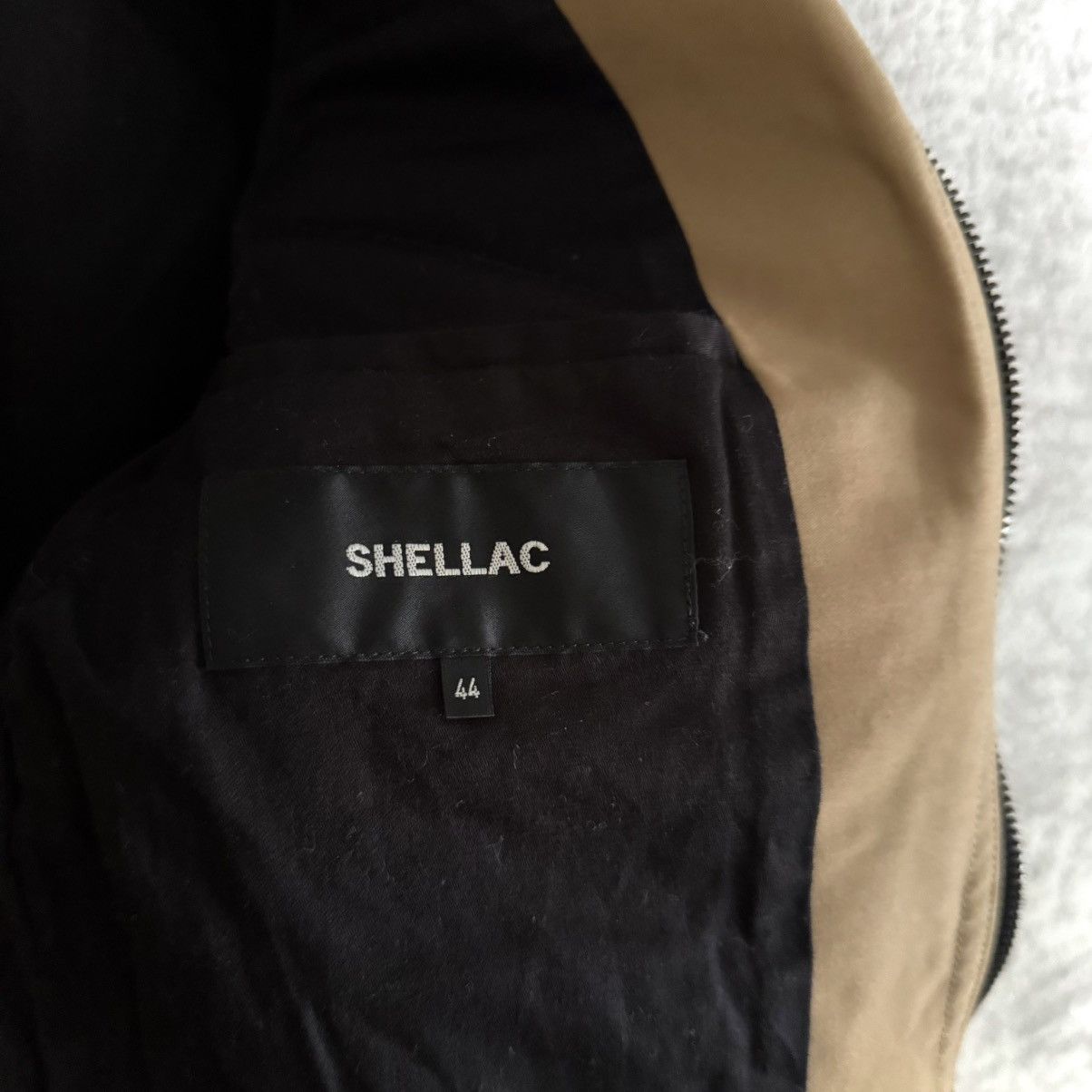Shellac Early 2000's Shellac Double RiRi Zip Cotton Riders Jacket Size US M / EU 48-50 / 2 - 7 Thumbnail