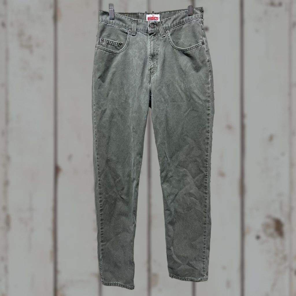Levi's VINTAGE Levi’s 555 Jeans - 28x31 - Relaxed Straight - Green - USA Made - 90s Vintage Mens Jeans Size US 28 / EU 44 - 1 Thumbnail