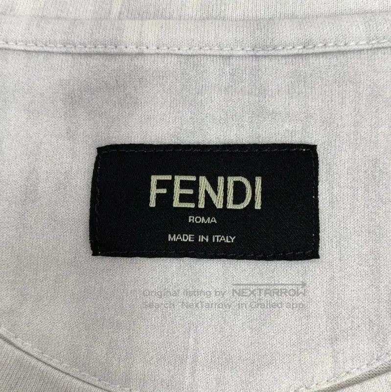 Fendi Fendi White Cotton XL T-Shirt with Graphic Design . Size XL / US 12-14 / IT 48-50 - 5 Thumbnail