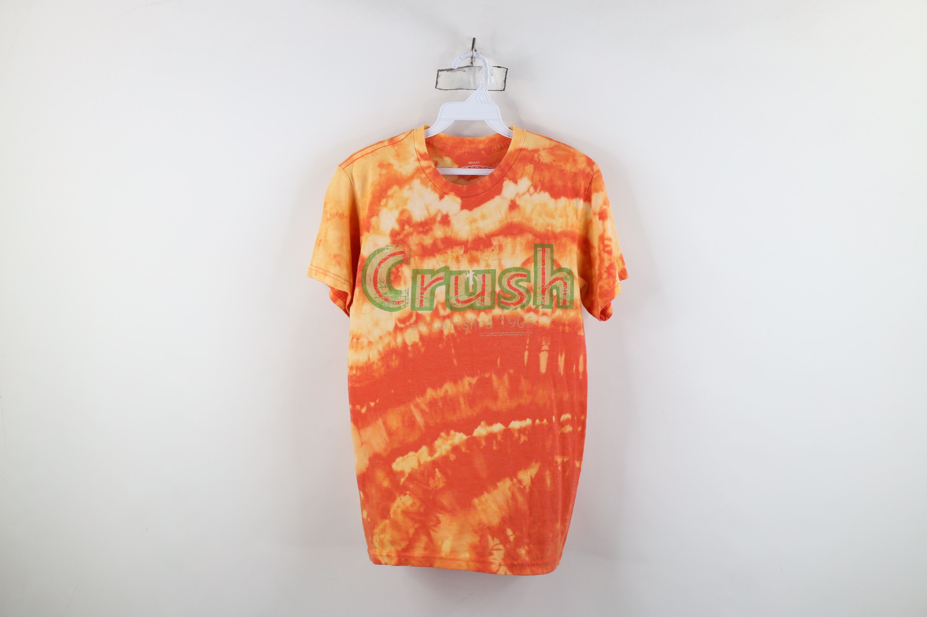 Vintage Retro Y2K Out Acid Wash Orange Crush Soda Pop T-Shirt Knit Size S / US 4 / IT 40 - 1 Thumbnail