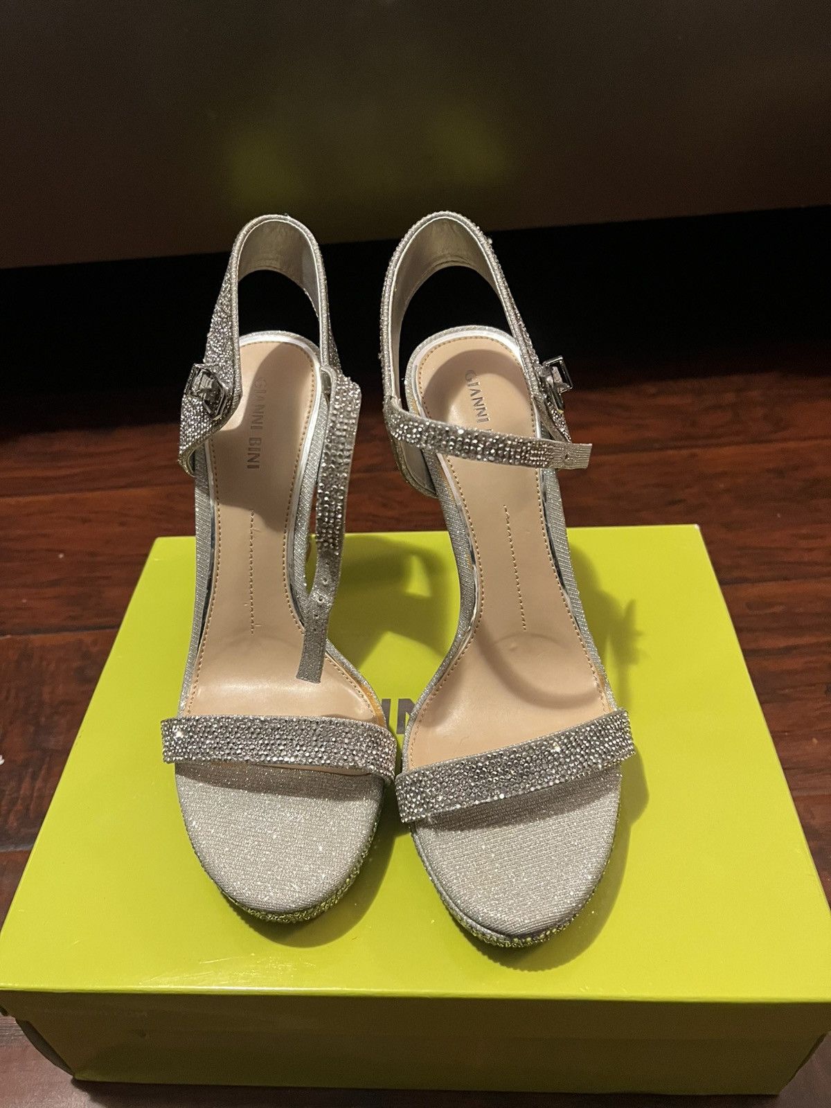 Other Gianni Bini Silver Rhinestone Heels – Women’s Size 10 Size US 10 / IT 40 - 2 Thumbnail