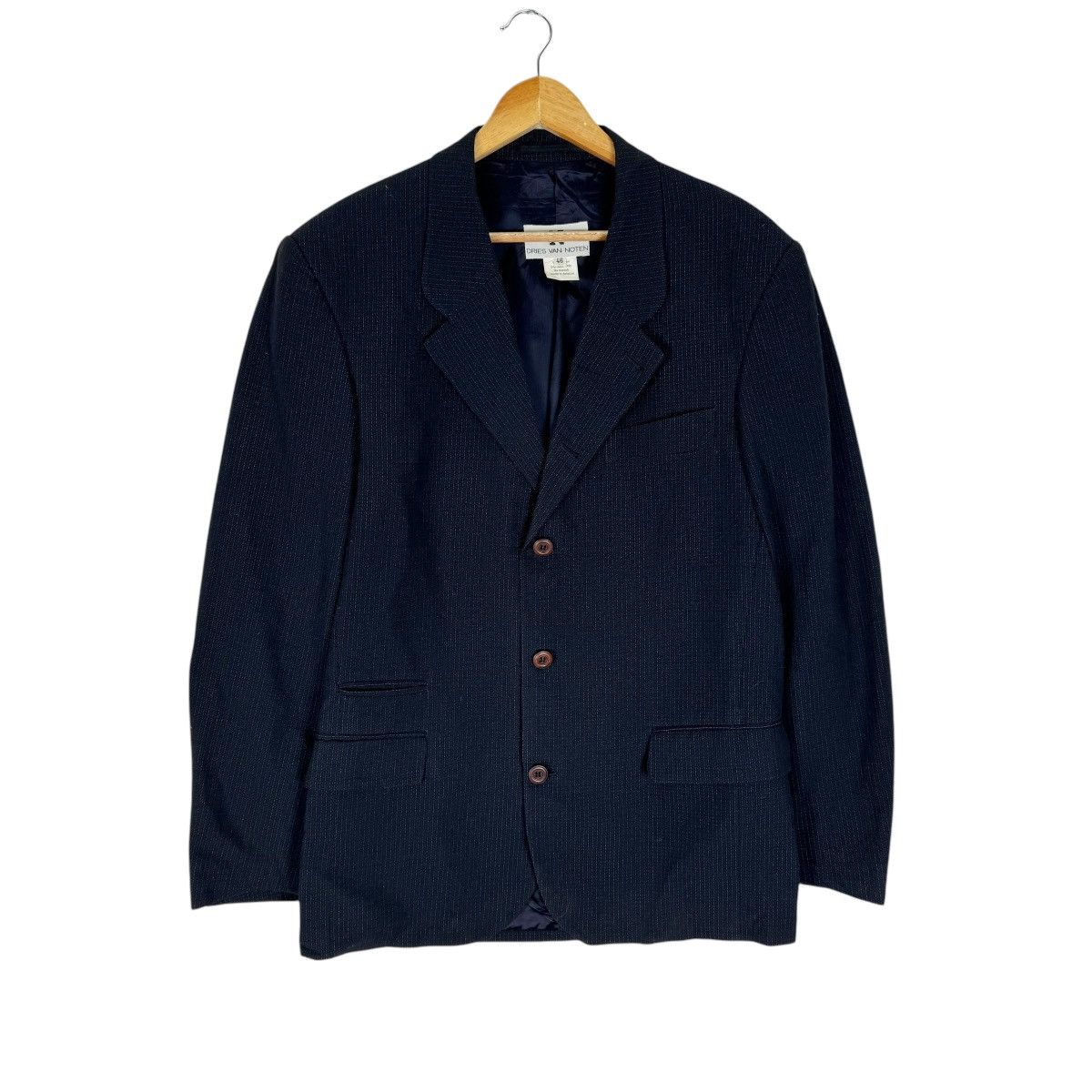 Dries Van Noten × Vintage 🔥DRIES VAN NOTEN STRIPES BUTTON BLAZER COAT JACKET Size US M / EU 48-50 / 2 - 1 Thumbnail