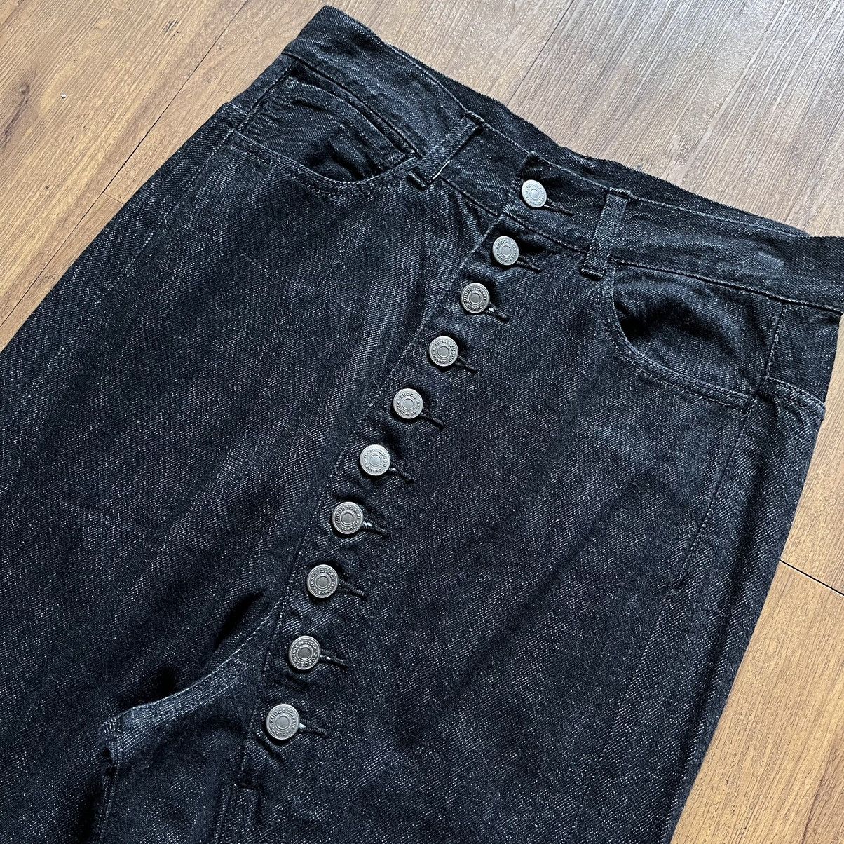 14th Addiction × Japanese Brand × Zucca Cabane de Zucca Asymetric Ten Button Denim Pants Size US 29 - 3 Thumbnail