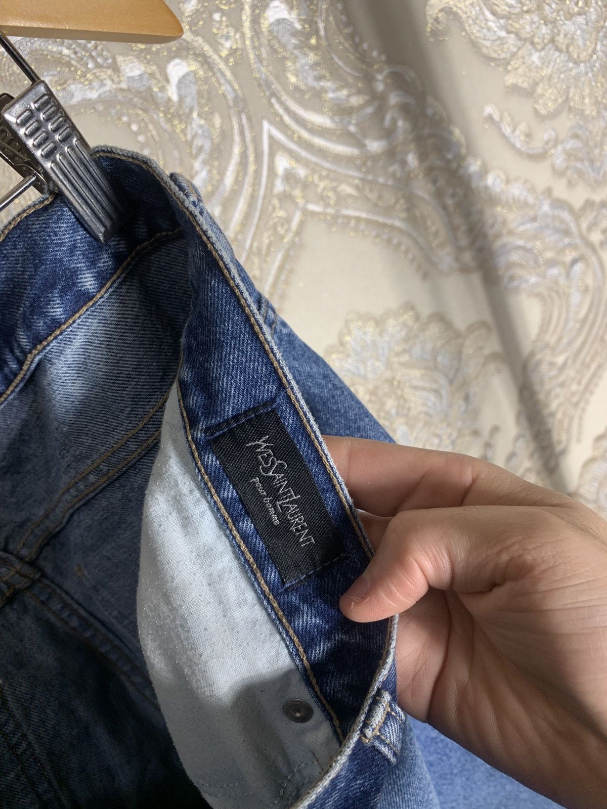 Saint Laurent Paris VINTAGE YVES SAINT LAURENT PARIS RETRO DENIM JEANS Y2K 90s Size US 38 / EU 54 - 7 Thumbnail