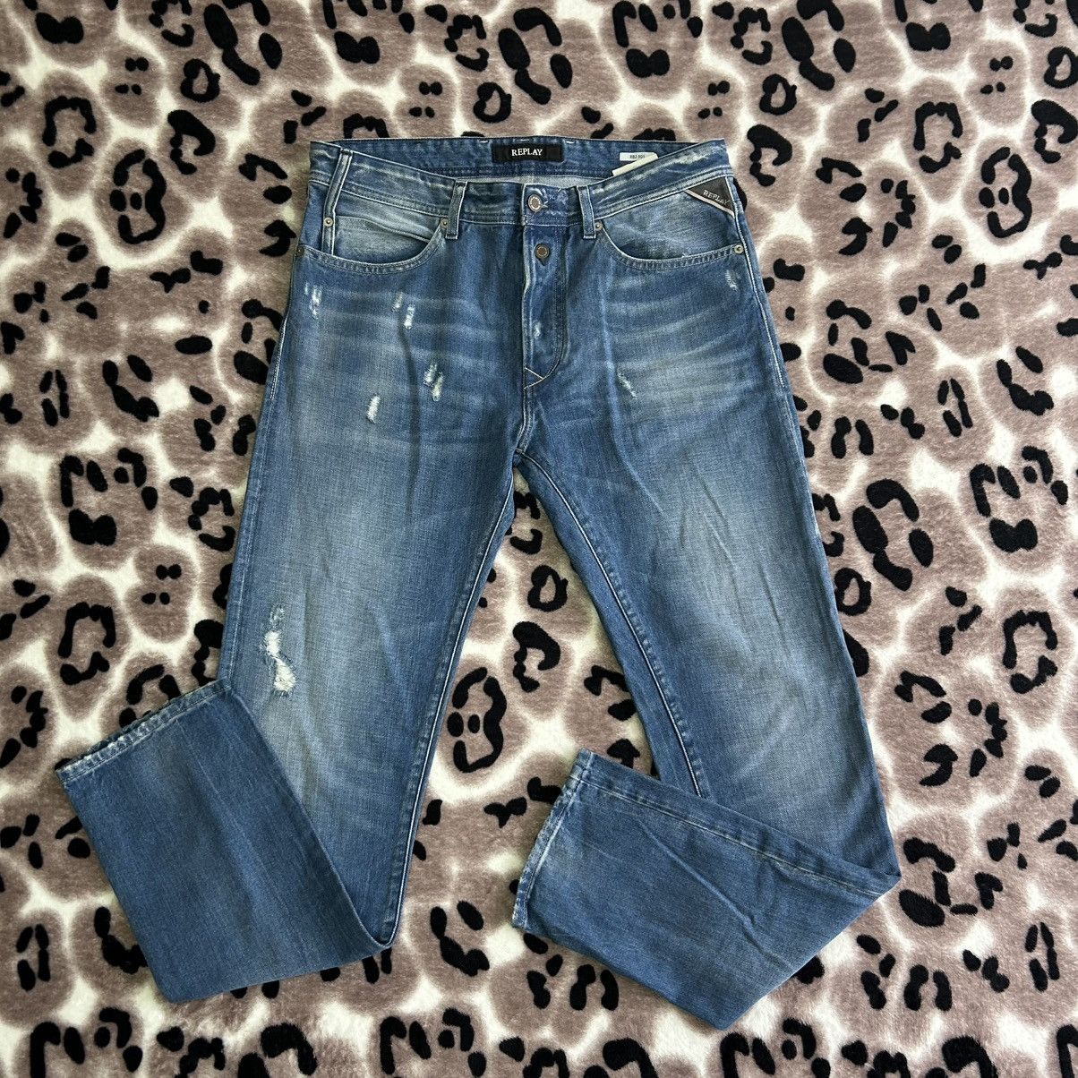 Replay Replay Anbass Slim Fitt Casual Streetwear Jeans Size US 32 / EU 48 - 1 Thumbnail