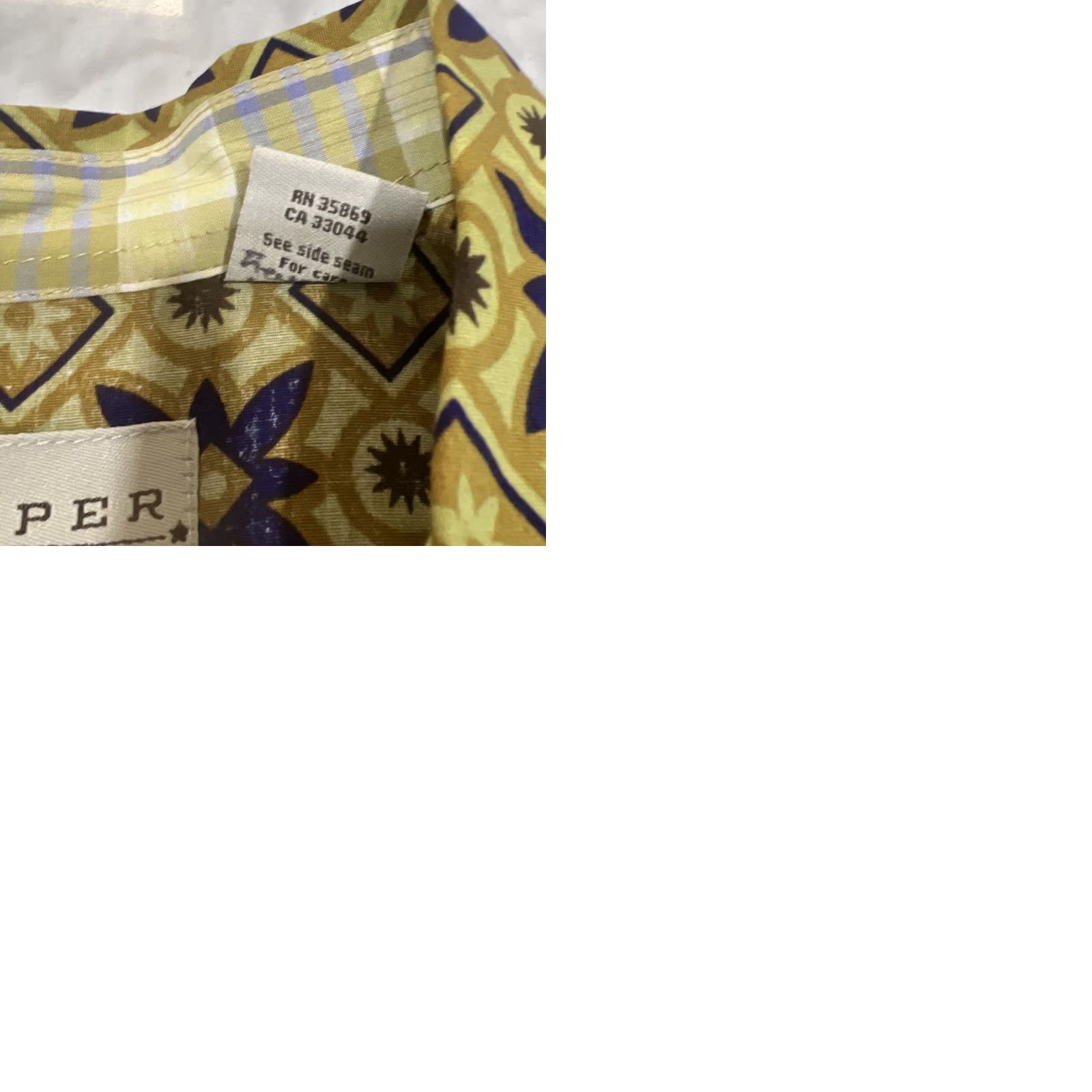 Roper Roper Pearl Snap Shirt Women Large Western Geometric Cowgirl Southwest Diamond Multicolor Button-Up Regular Cotton Shirt Size L / US 10 / IT 46 - 9 Thumbnail