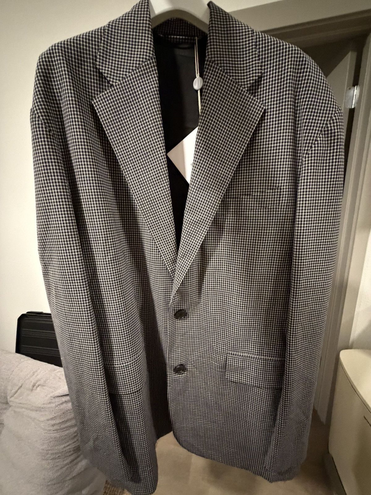 Balenciaga Balenciaga checked wool blazer Size US S / EU 44-46 / 1 - 2 Thumbnail