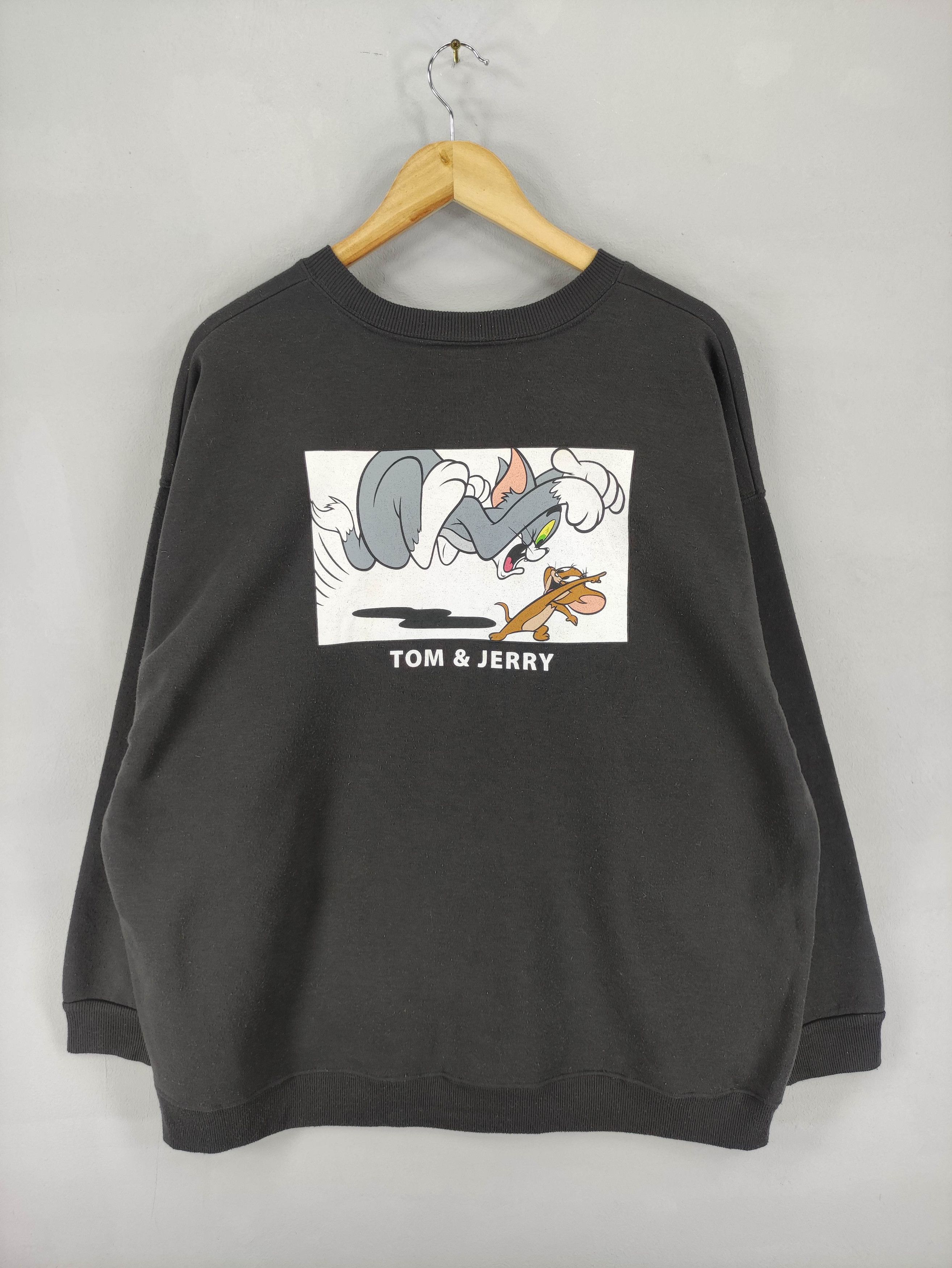 Vintage Tom Jerry Sweatshirt Jumper Big Logo