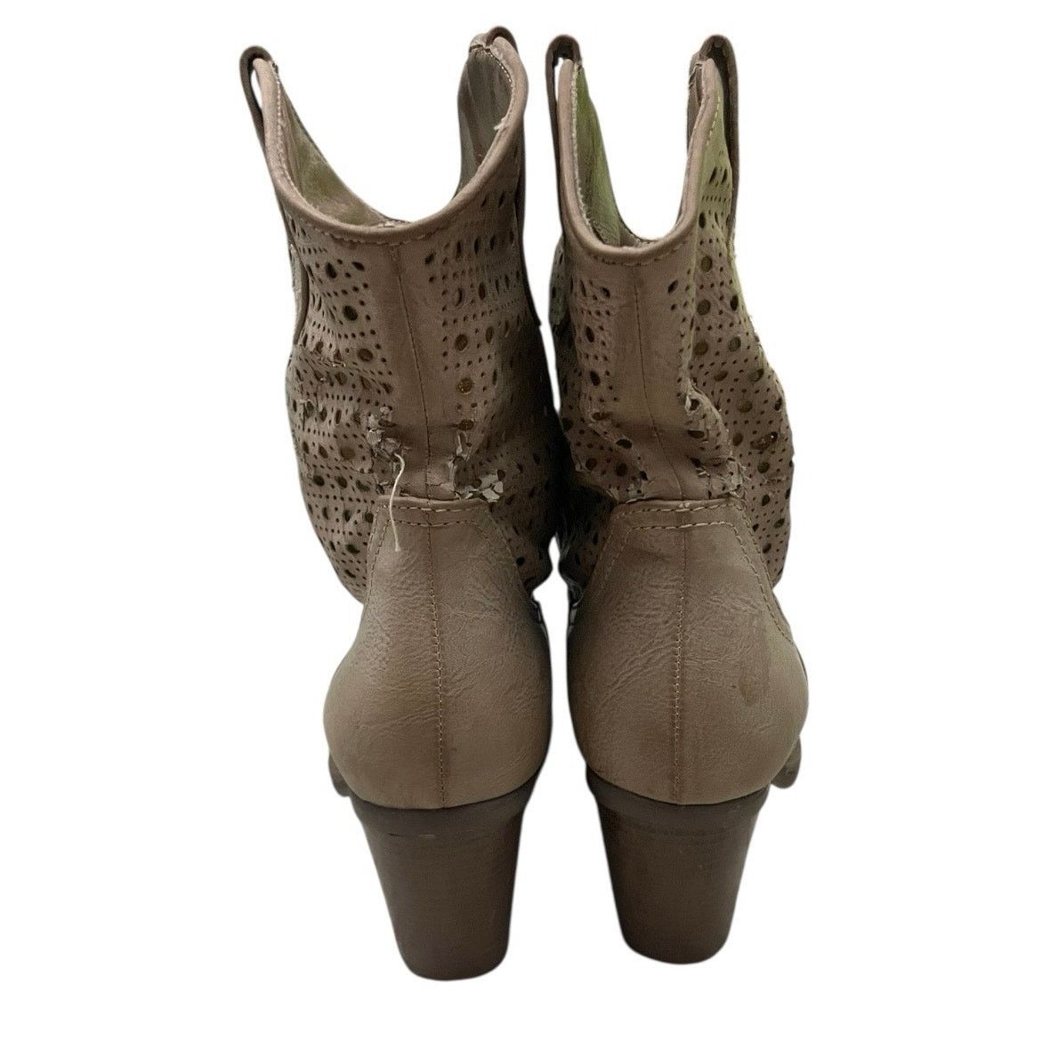Other FrancescoMilano Tan Genuine Leather Western Heeled Boots Size US 6.5 / IT 36.5 - 5 Thumbnail